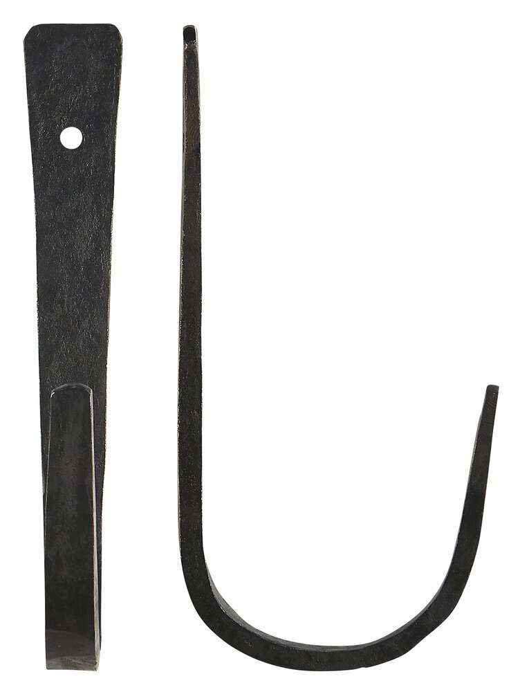 Haken handgefertigt, schwarz B: 1,5 H: 14,5 T: 6,3 cm