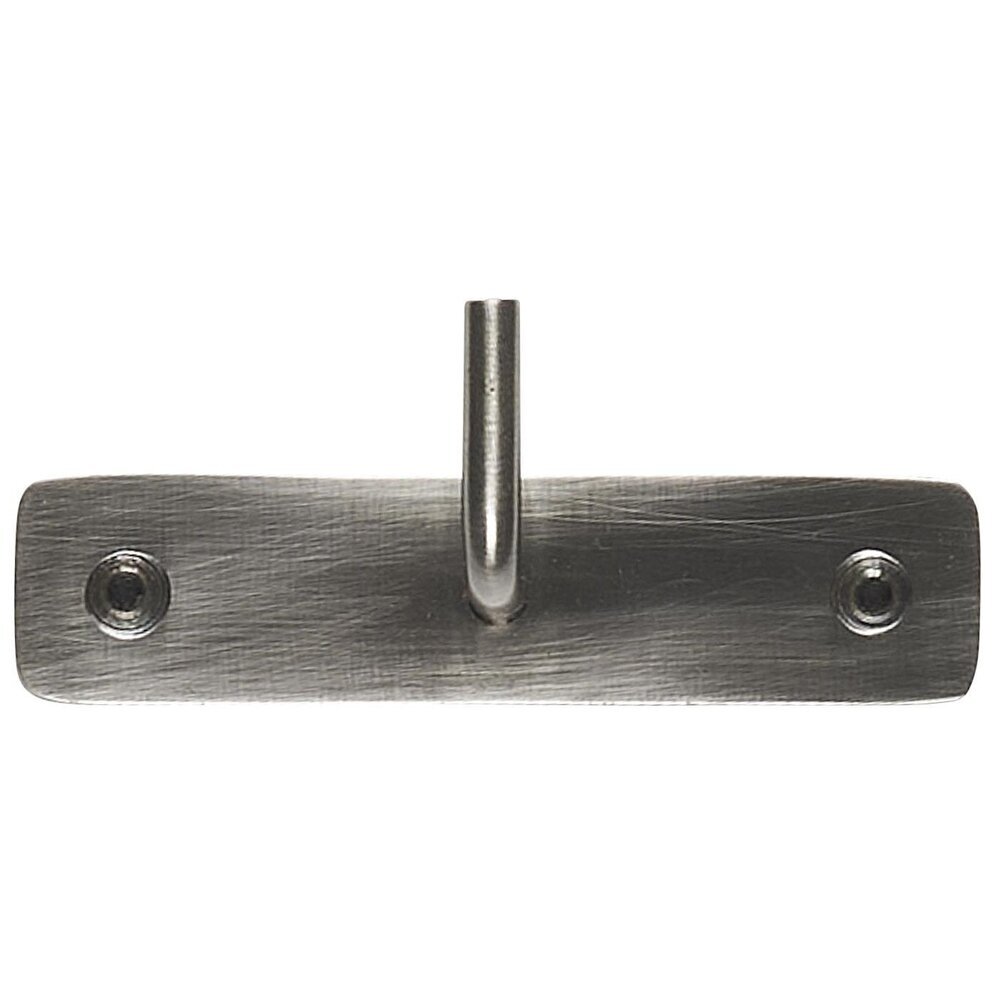 Hakenleiste antikes Messing, silber 10 x 4,5 cm