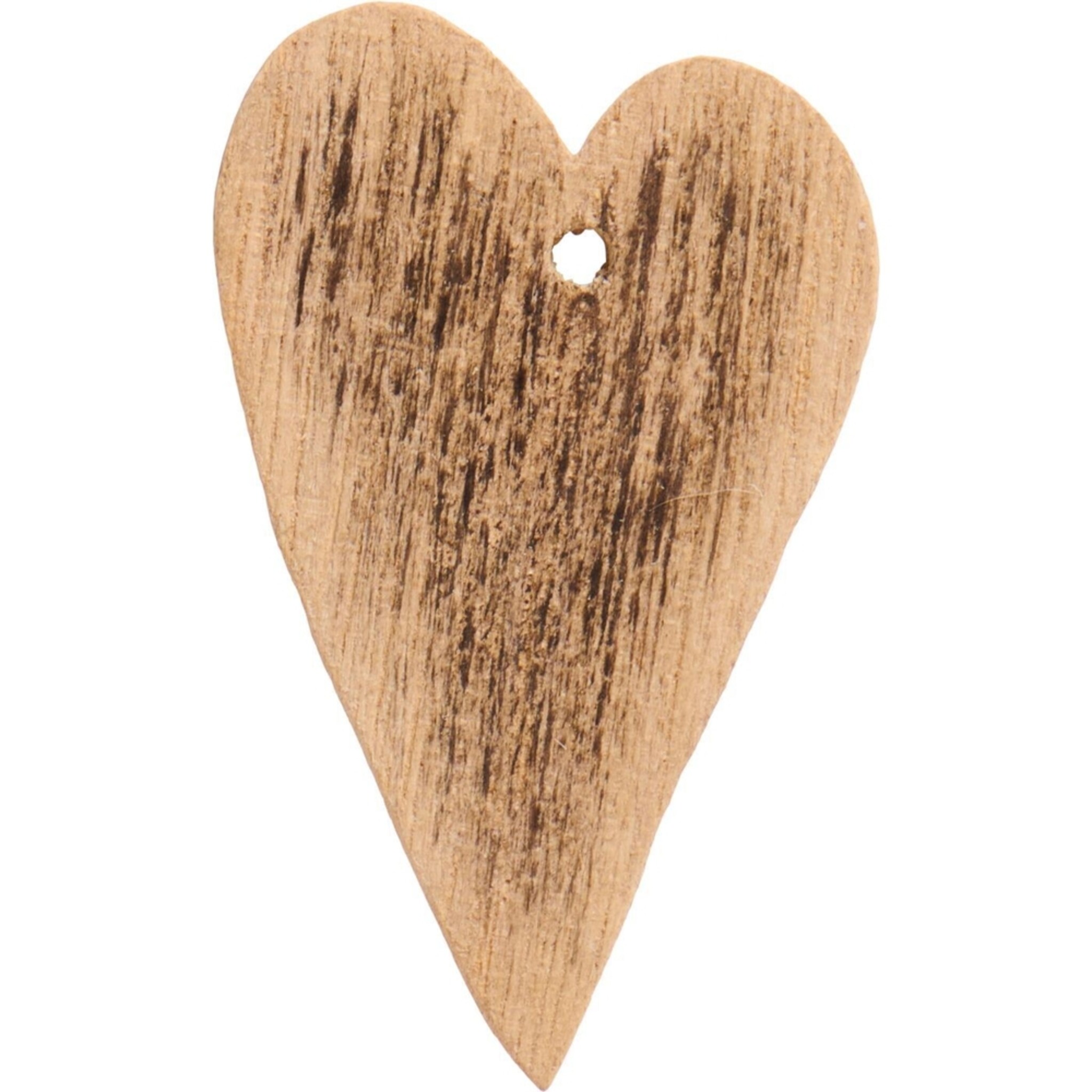 Herzanhänger Geschenkanhänger aus Holz, braun 