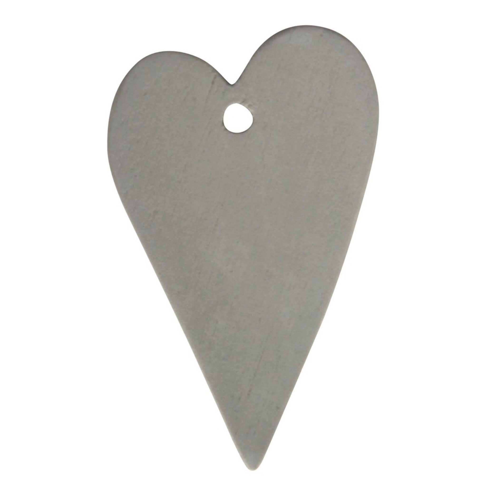 Herzanhänger Geschenkanhänger aus Holz, grau 