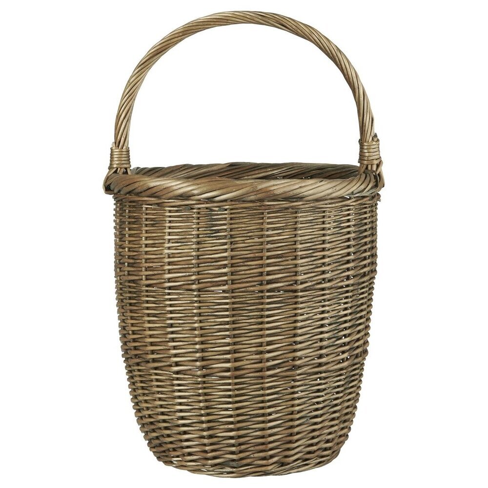 Hoher Korb mit Henkeln, natur 