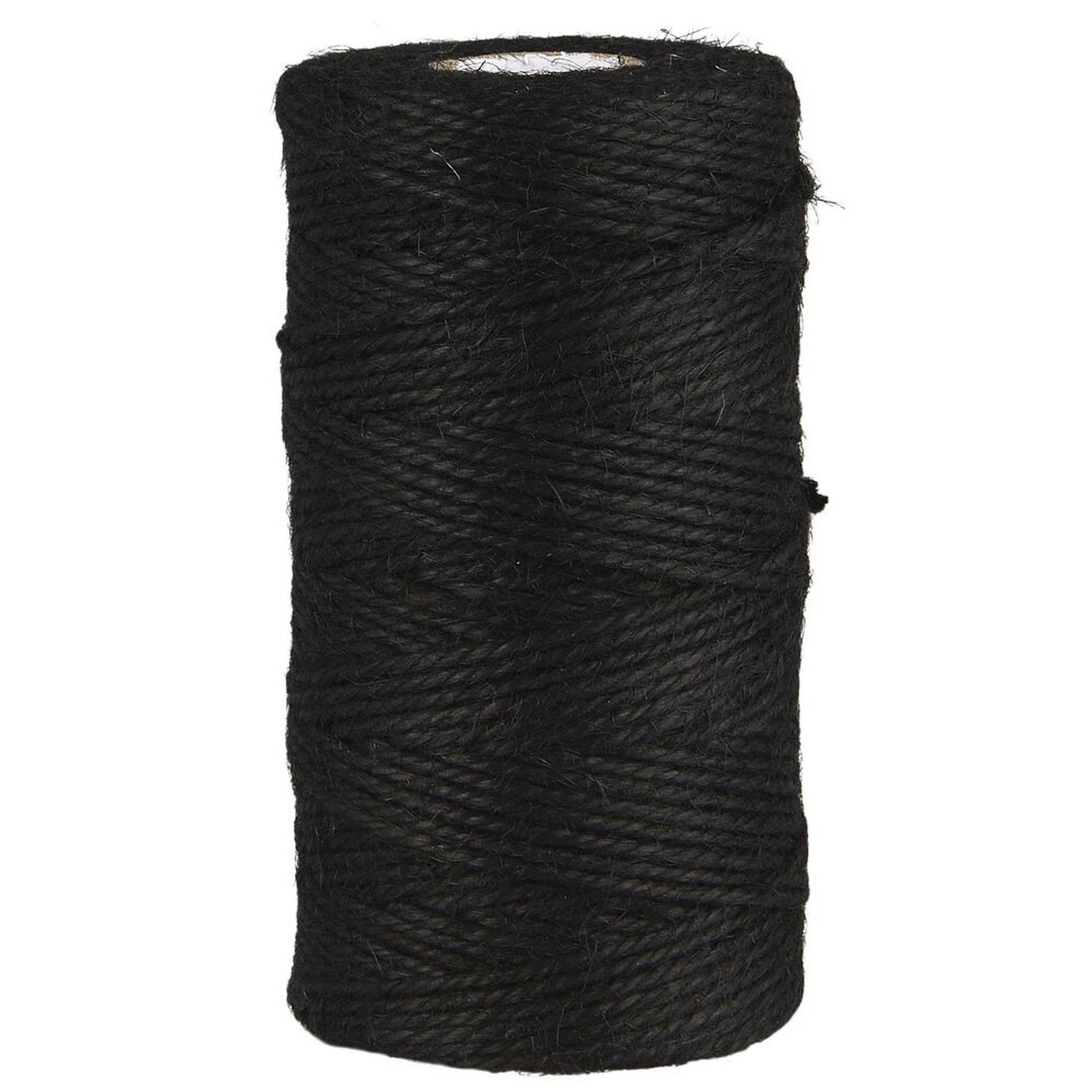 Jutegarn 100m, schwarz 