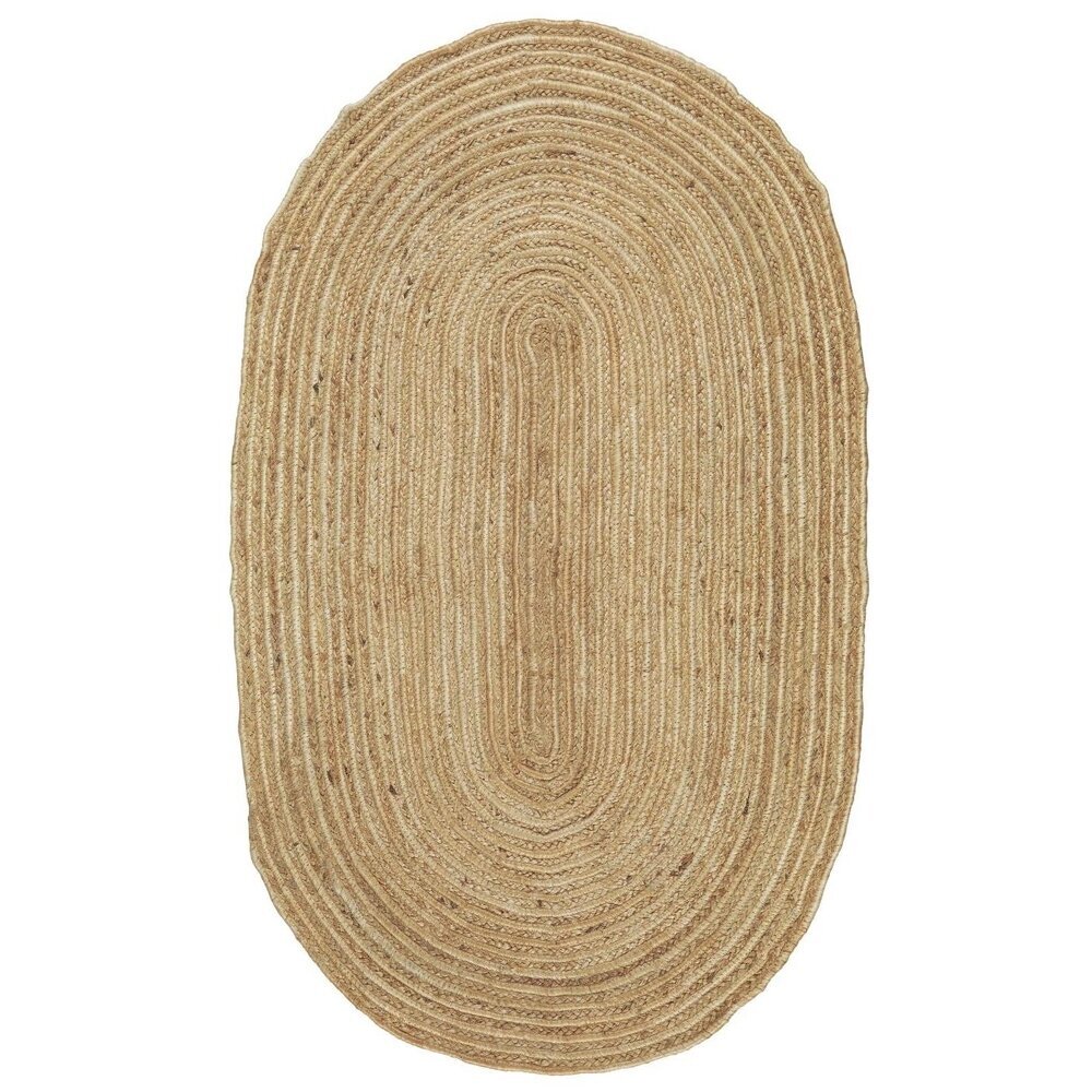 Jutematte oval, braun 