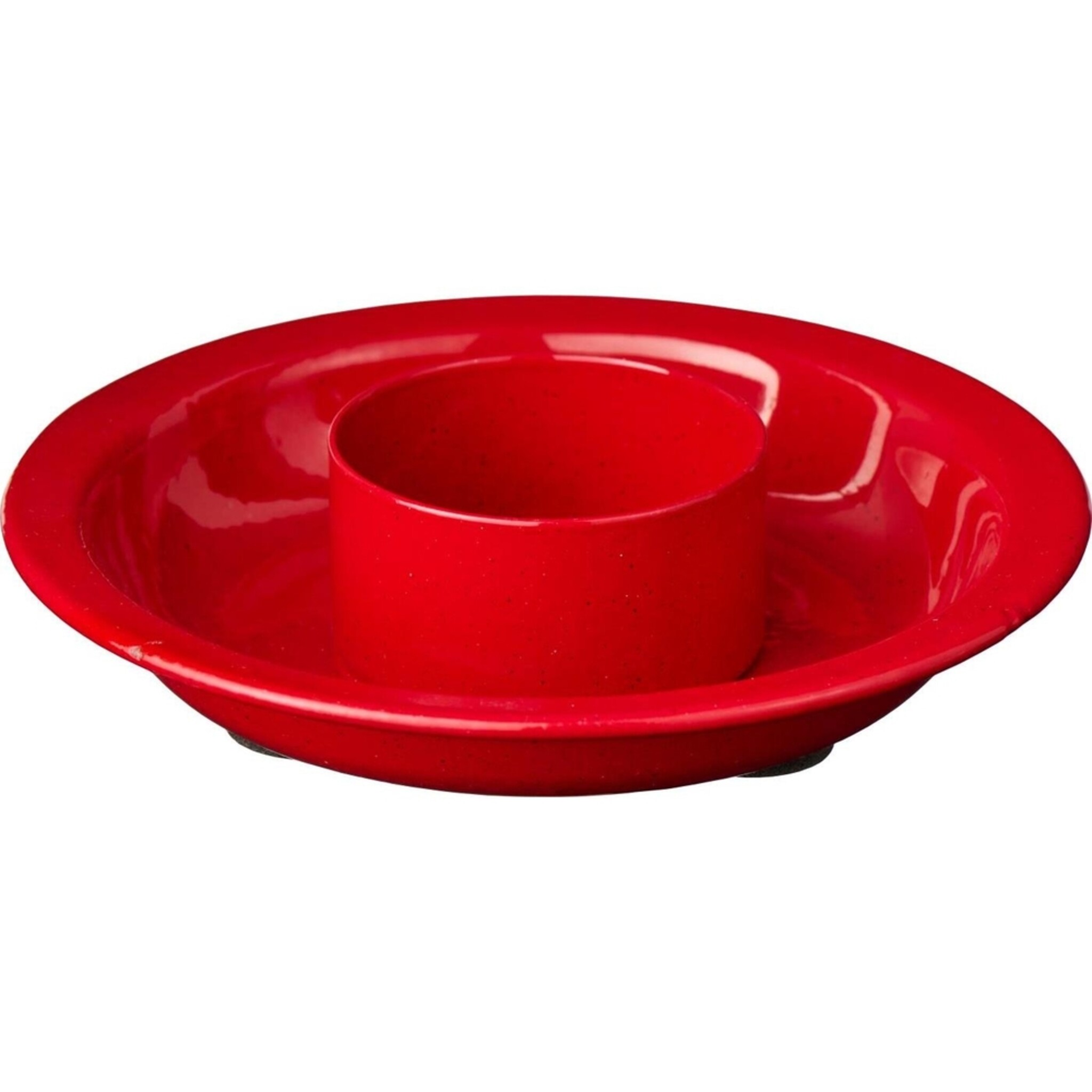 Kerzenhalter für Ø 3,8 cm Stabkerze, rot 