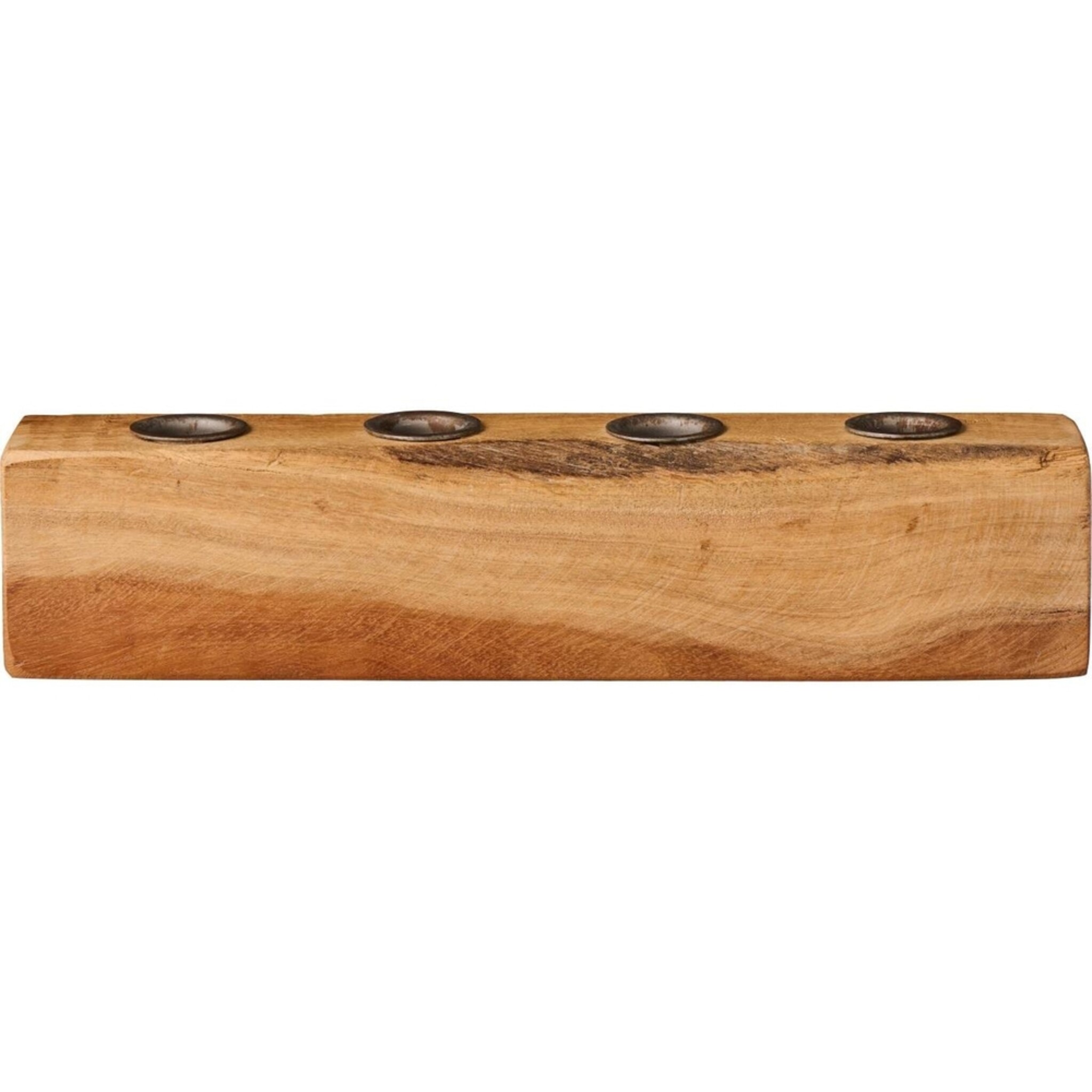 Kerzenhalter für 4 x 2,2 cm Stabkerzen UNIKA, natur 