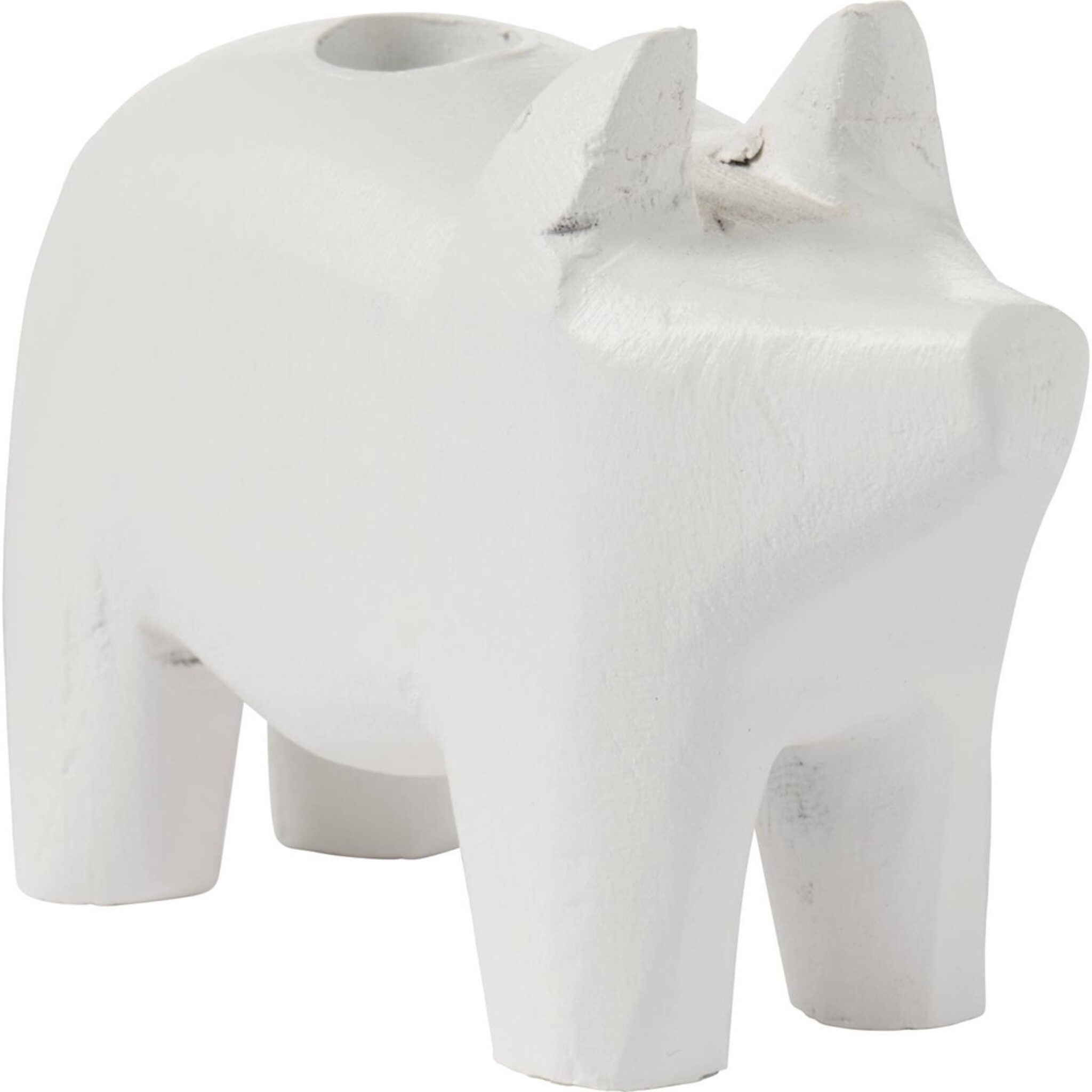 Kerzenhalter für Dünne Kerze 1,3 cm Schwein UNIKA,  