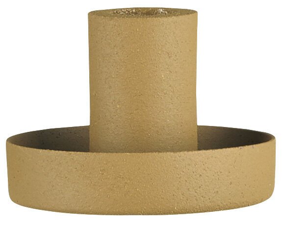 Kerzenhalter für dünne Kerze, senfgelb 