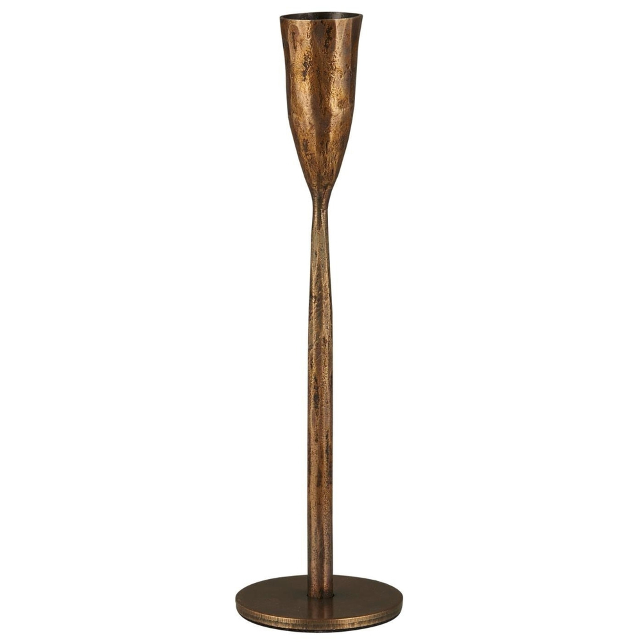 Kerzenhalter für Stabkerze Kerze Nador, gold Höhe 22.5, Ø 6.5 cm