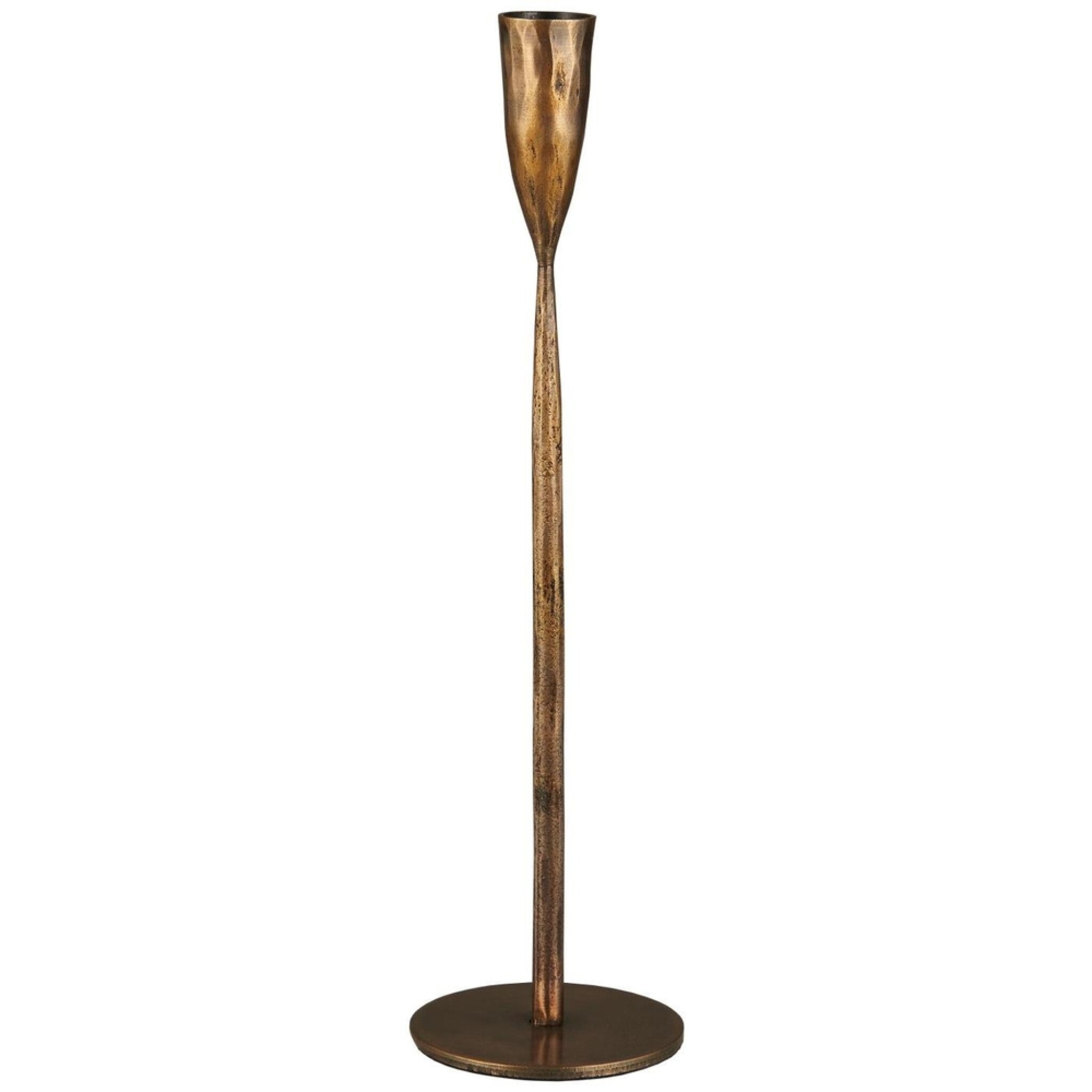 Kerzenhalter für Stabkerze Kerze Nador, gold Höhe 32.5, Ø 9 cm