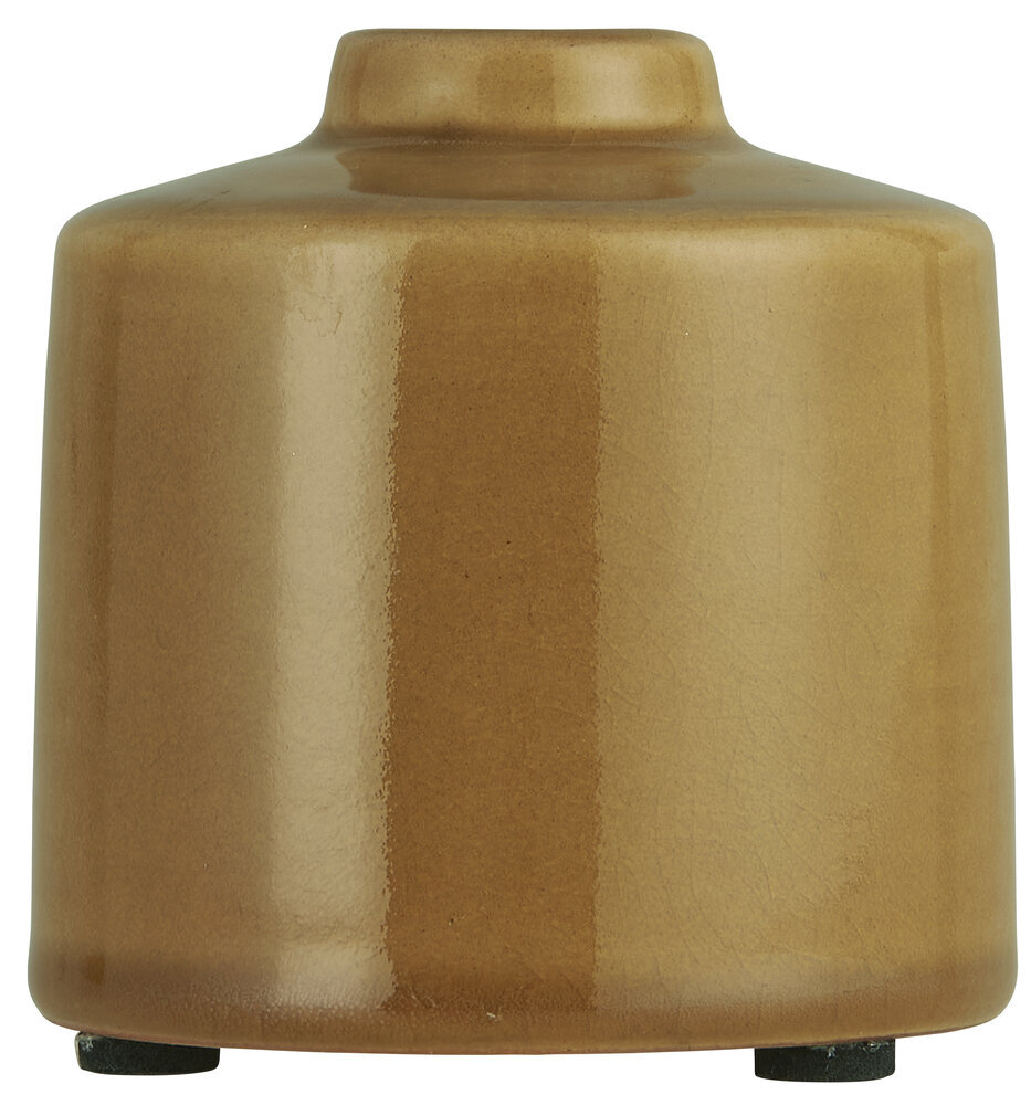 Kerzenhalter für Stabkerze Ragnhild aus Keramik, mustard 