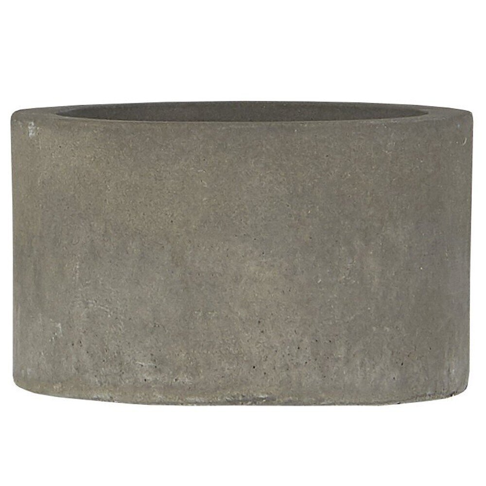 Kerzenhalter für Stumpenkerze, grau 