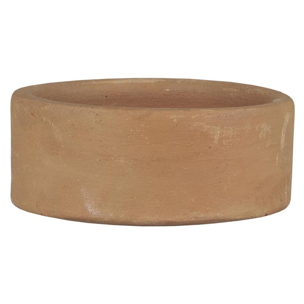 Kerzenhalter für Stumpenkerze aus Ton, natur Höhe 3, Ø 8,50 cm