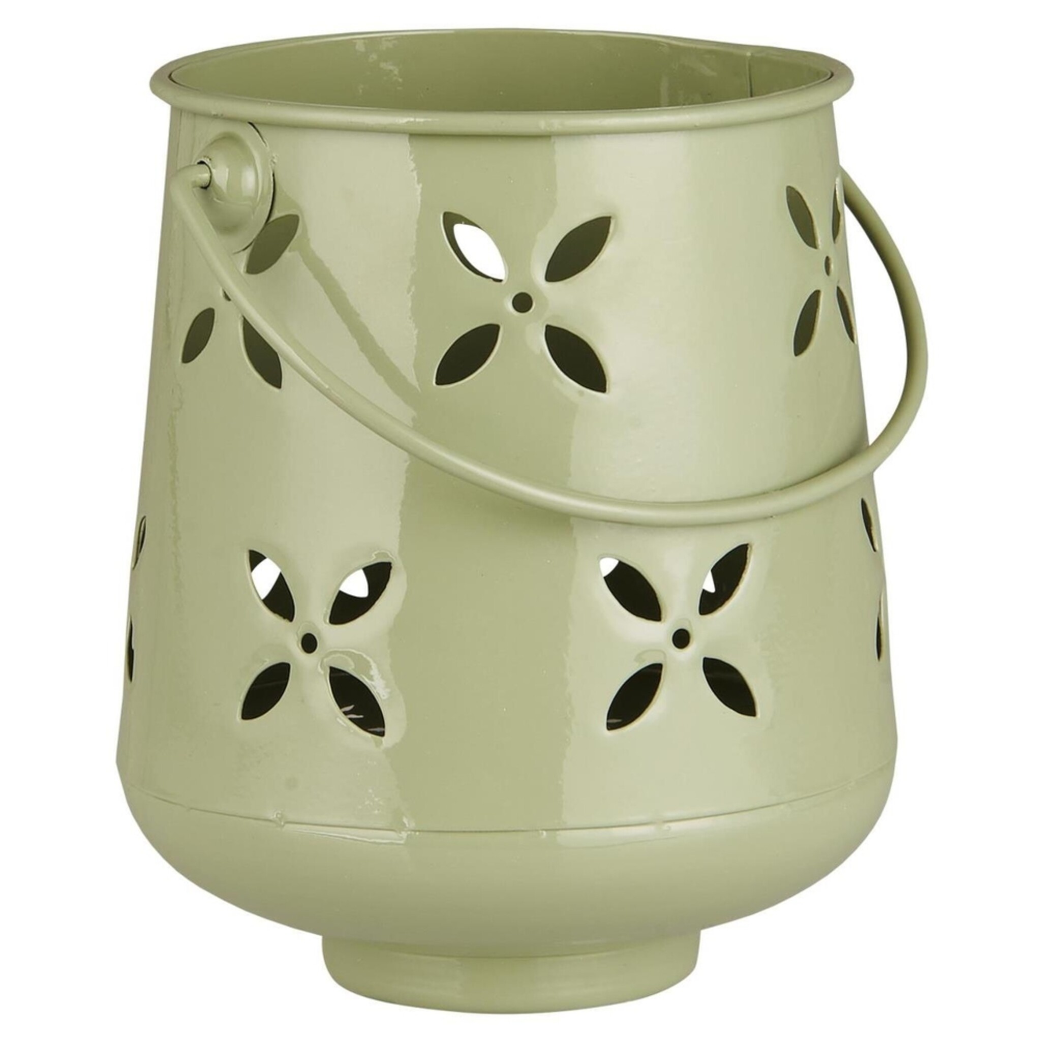 Kerzenhalter für Teelicht mit Henkel, grün 