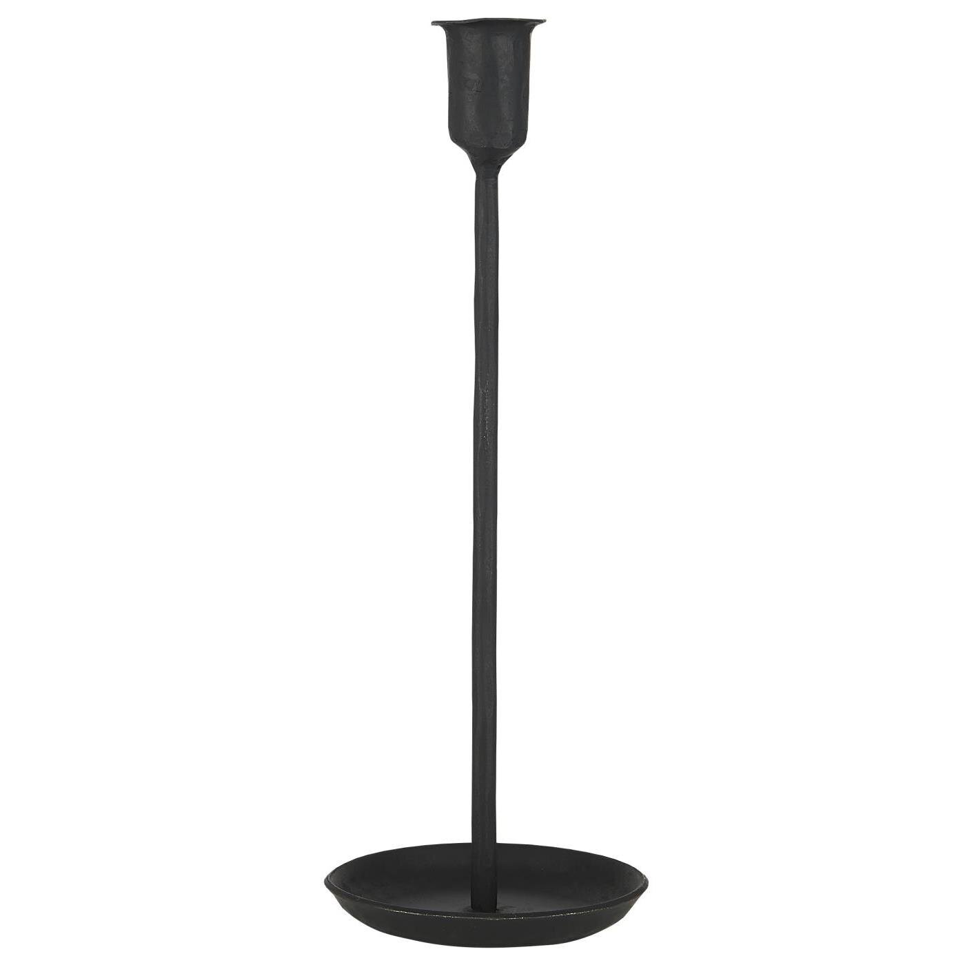 Kerzenhalter Kerzenständer für Stabkerze, schwarz H28,5/ Ø10 cm