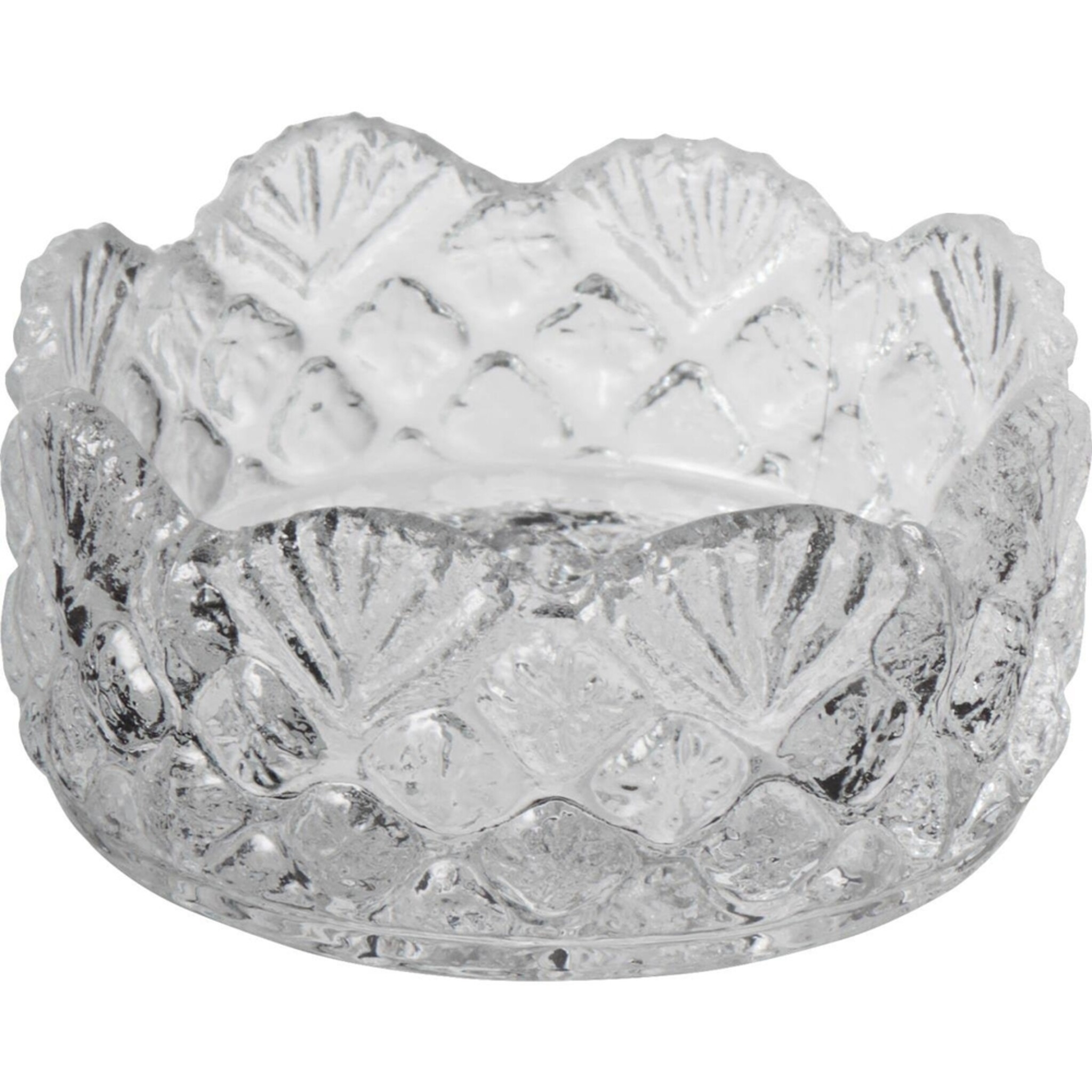 Kerzentablett aus Glas, klar Ø 5,5 cm, Höhe 2,5 cm