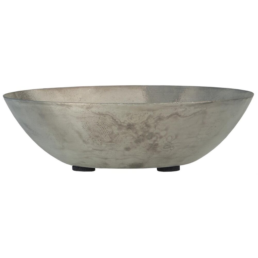 Kerzentablett konisch aus Metall, grau Ø 5 cm