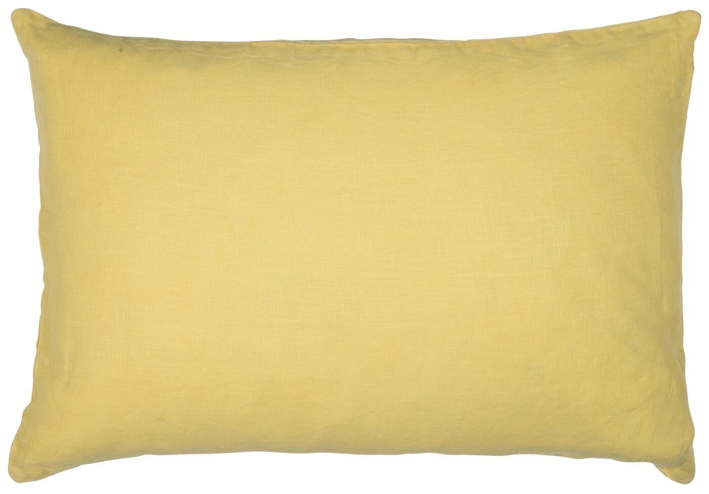 Kissenbezug Leinen 60x40 cm, lemon drop 