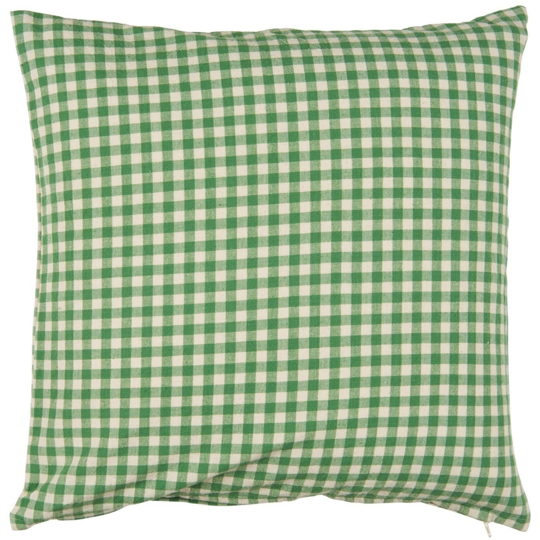 Kissenbezug Viggo Baumwolle kariert, grün 