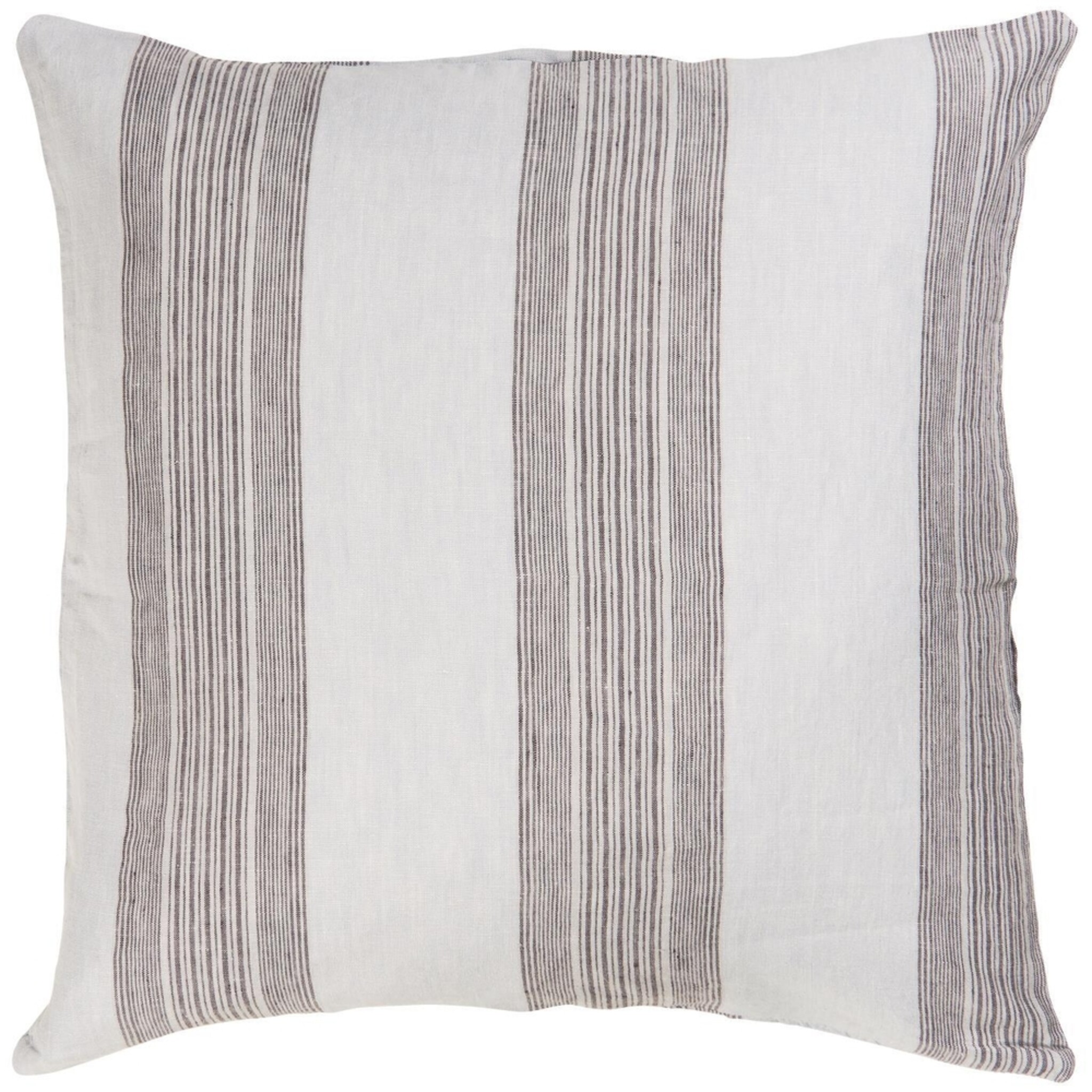 Kissenbezug hellblau mit grauen Streifen,  50 x 50 cm
