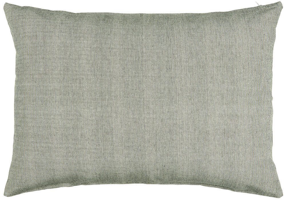 Kissenbezug rechteckig mit mini Streifen, schwarz/beige 