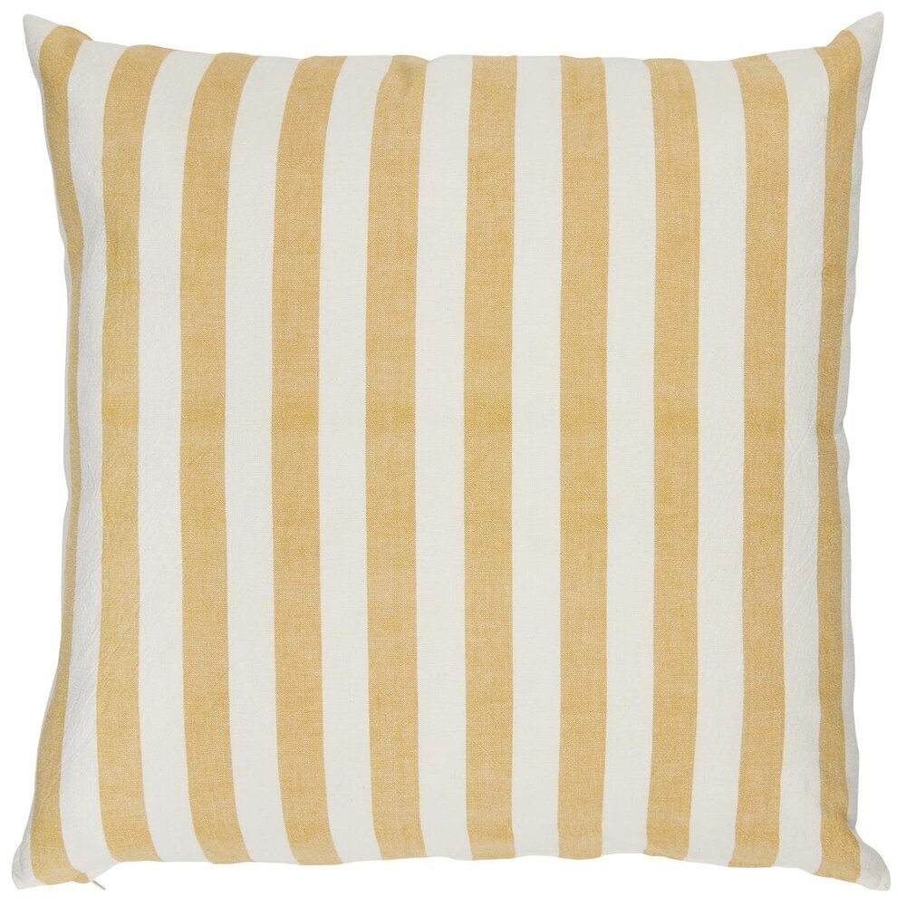 Kissenbezug mit weißen Streifen, mustard L60 x B60 cm