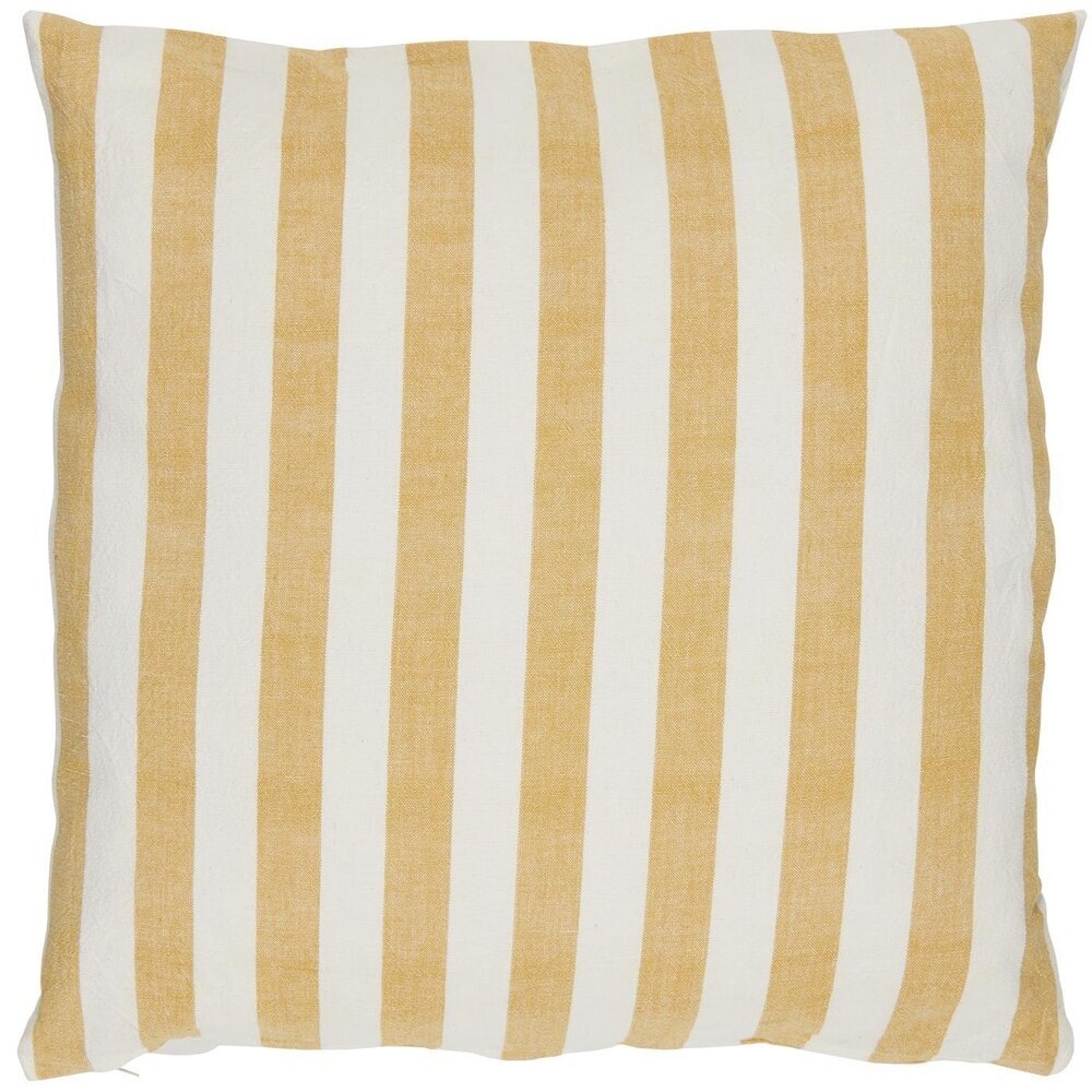 Kissenbezug mit weißen Streifen, mustard L50 x B50 cm