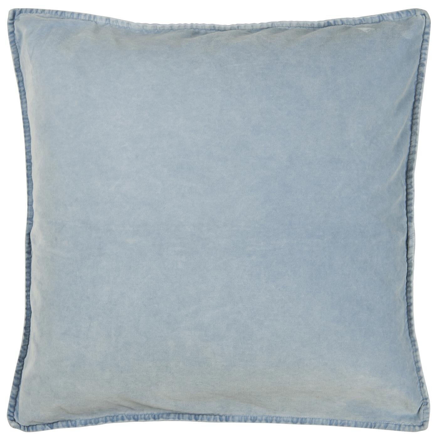 Kissenbezug Velour quadratisch, blue shade 