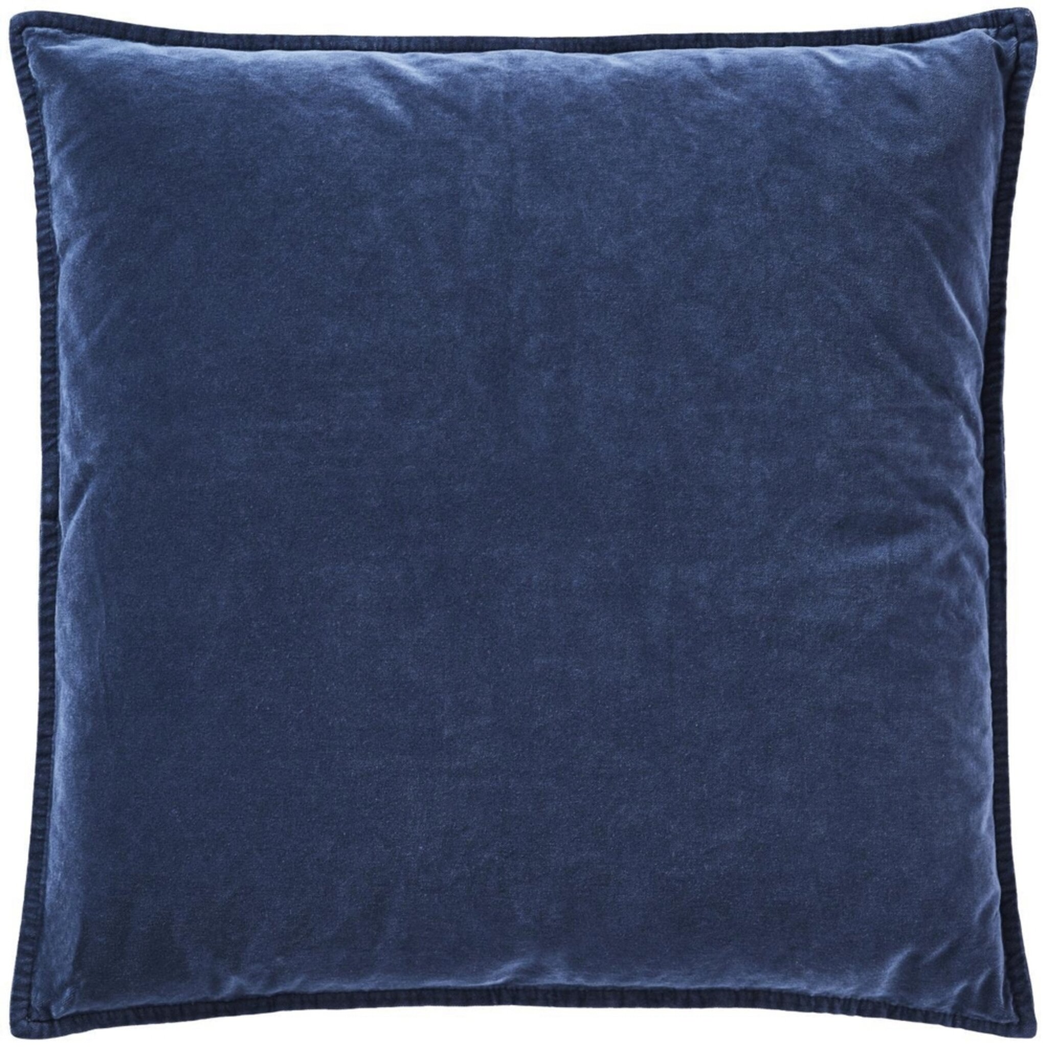 Kissenbezug Velour quadratisch, indigo 