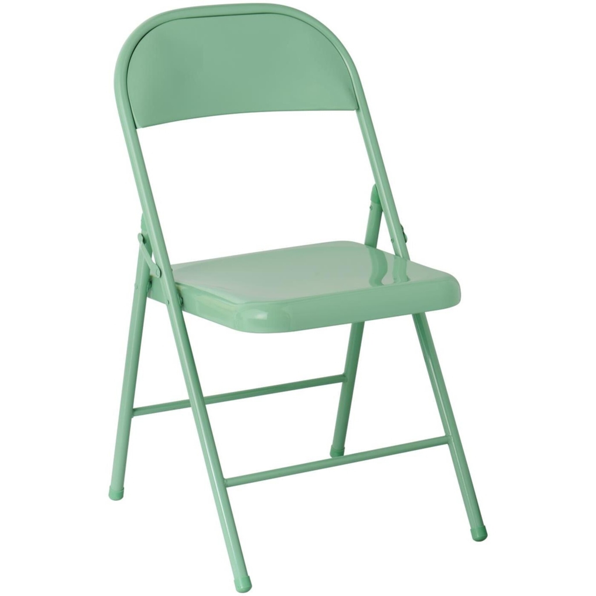 Klappstuhl aus Metall, grün 