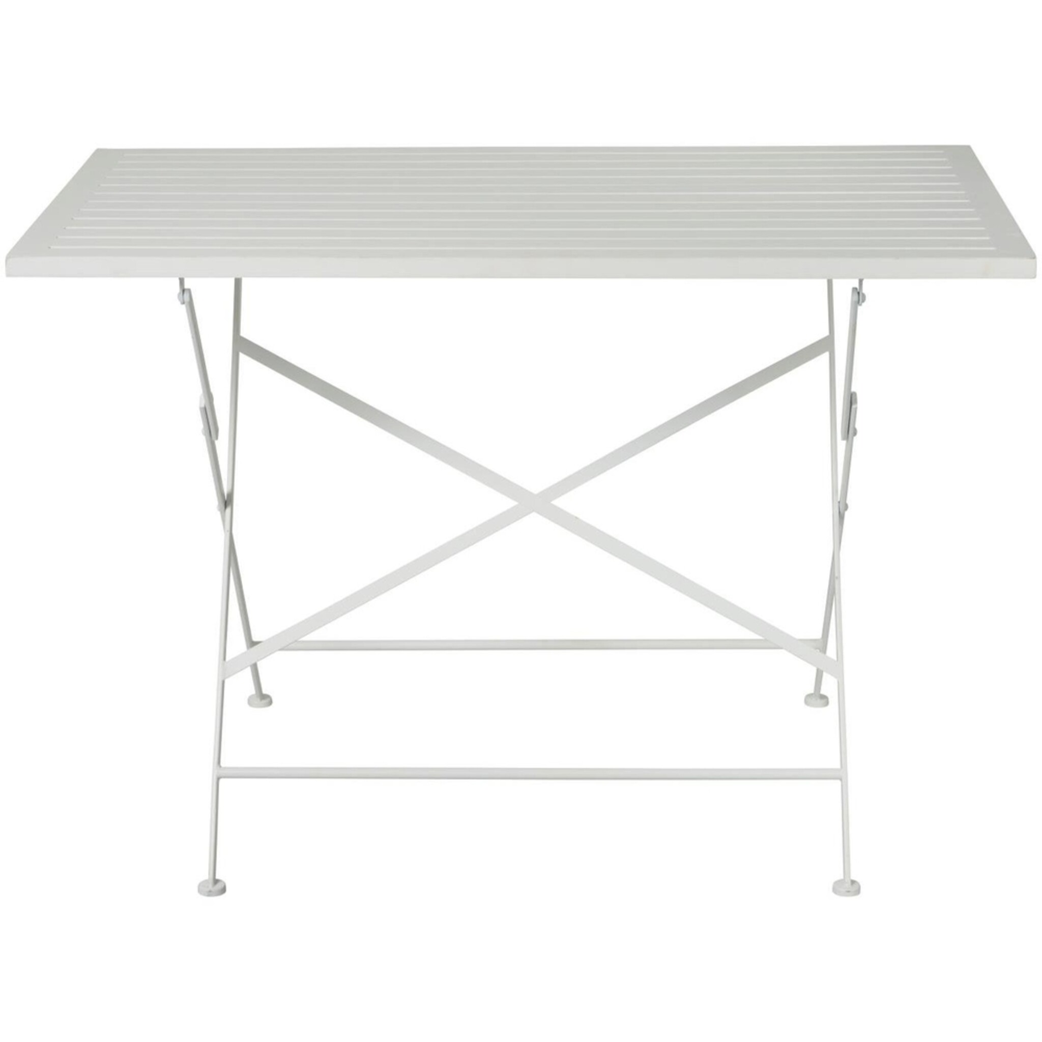 Klapptisch mit weißer Holztischplatte, weiss 