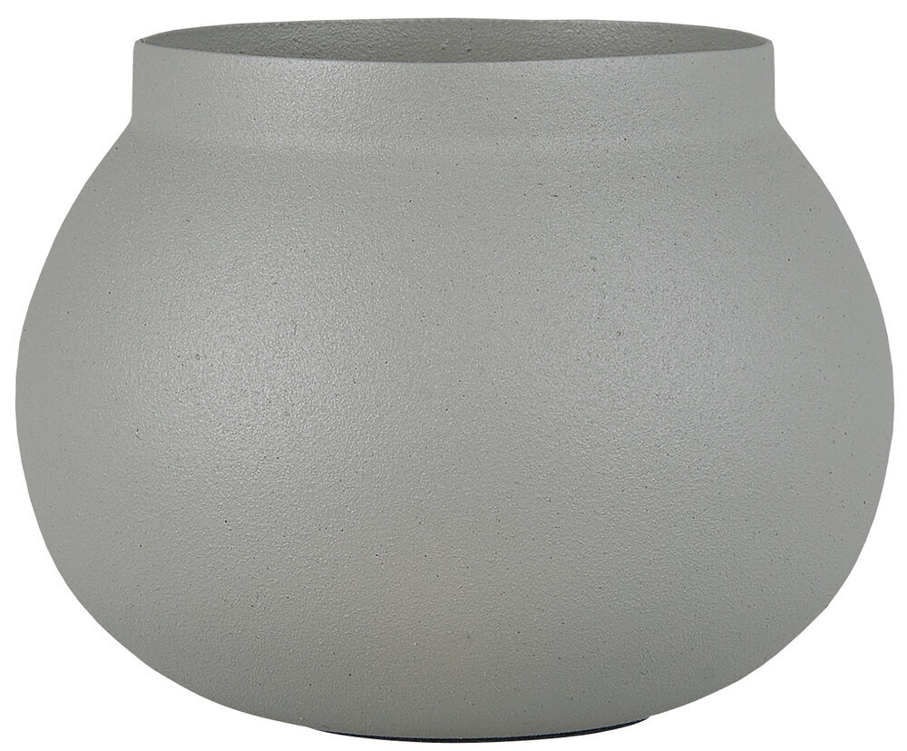 Kleiner Topf Metall, grau 