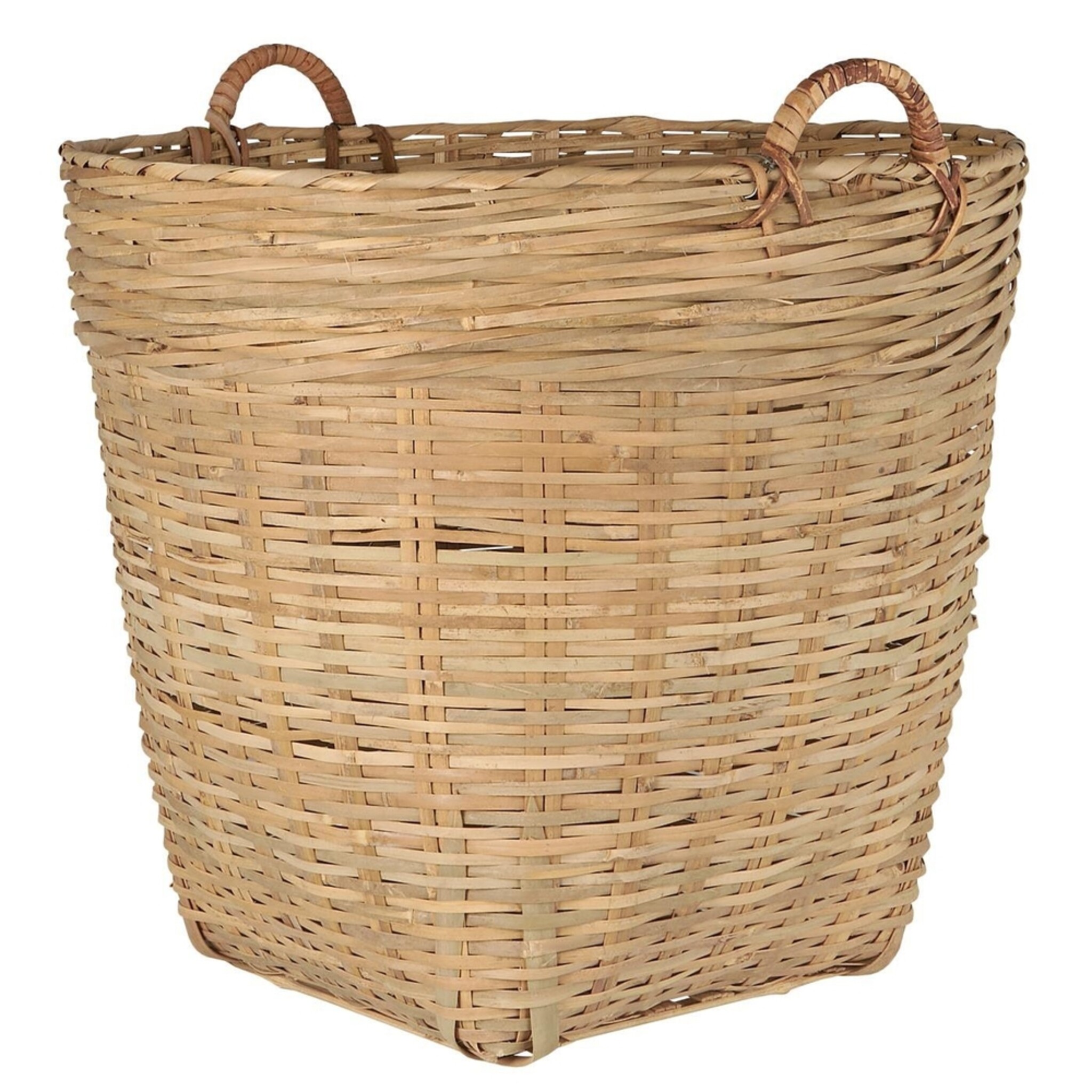 Korb aus Bambus mit Henkeln, natur Höhe 50, Ø 50 cm