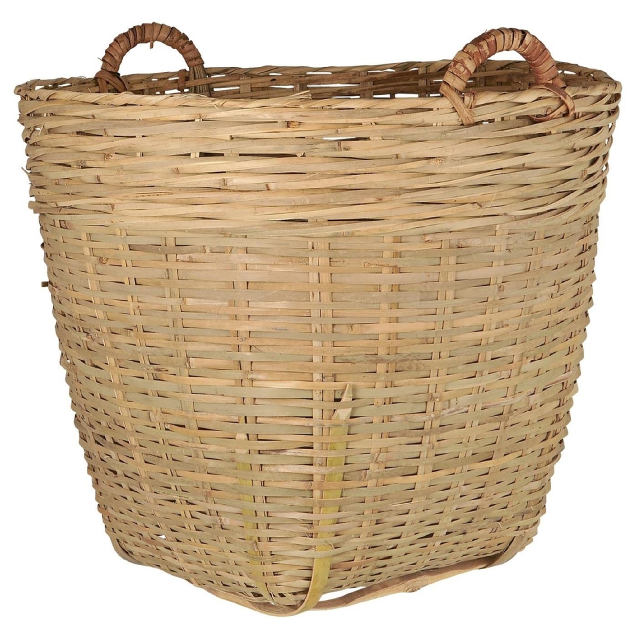 Korb aus Bambus mit Henkeln, natur Höhe 55, Ø 60 cm