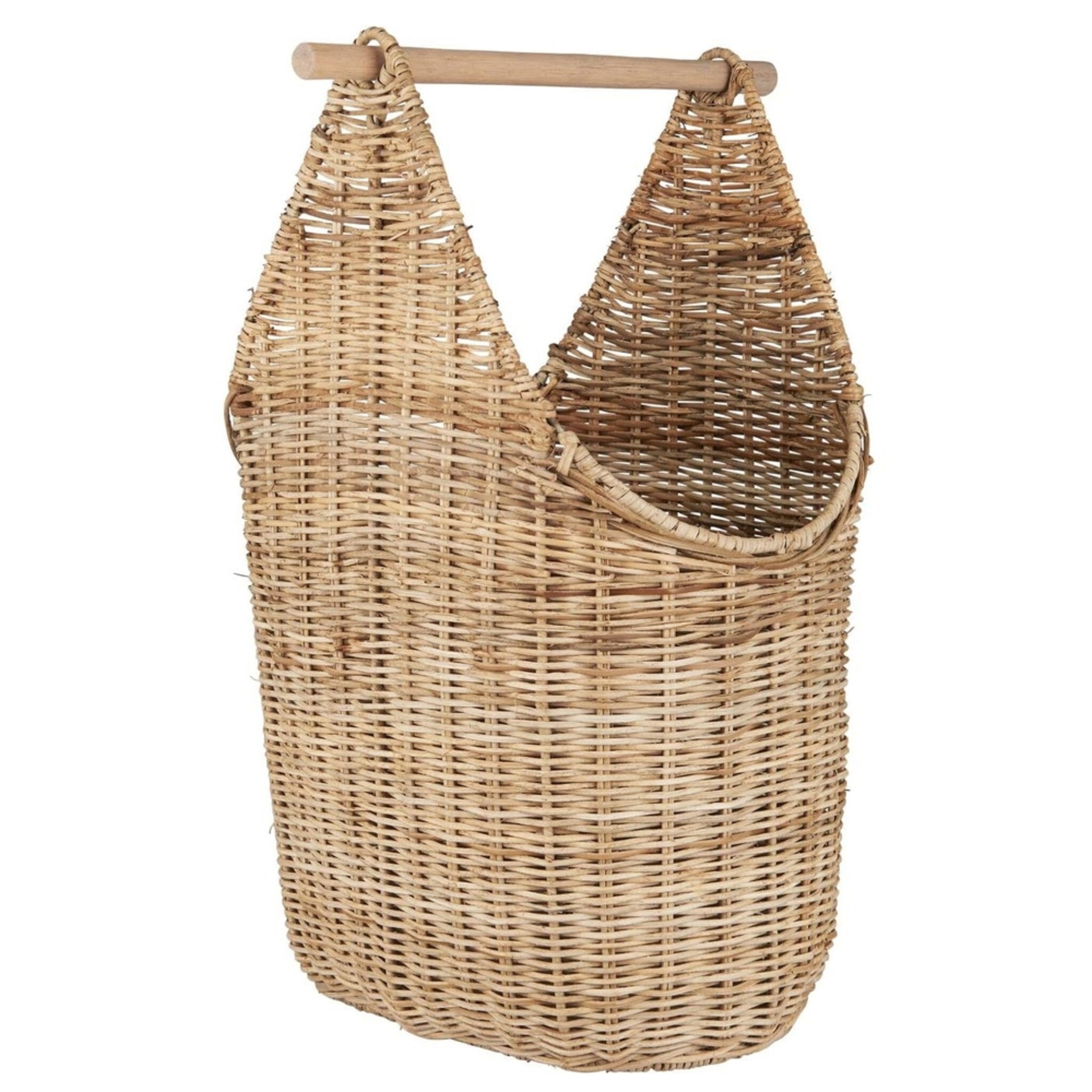 Korb mit Toilettenpapierhalter Rattan, natur 