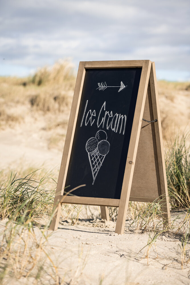 4er Set Kreidetafeln Mit Holzrahmen 30x20cm - Mit Kreide & Schwamm