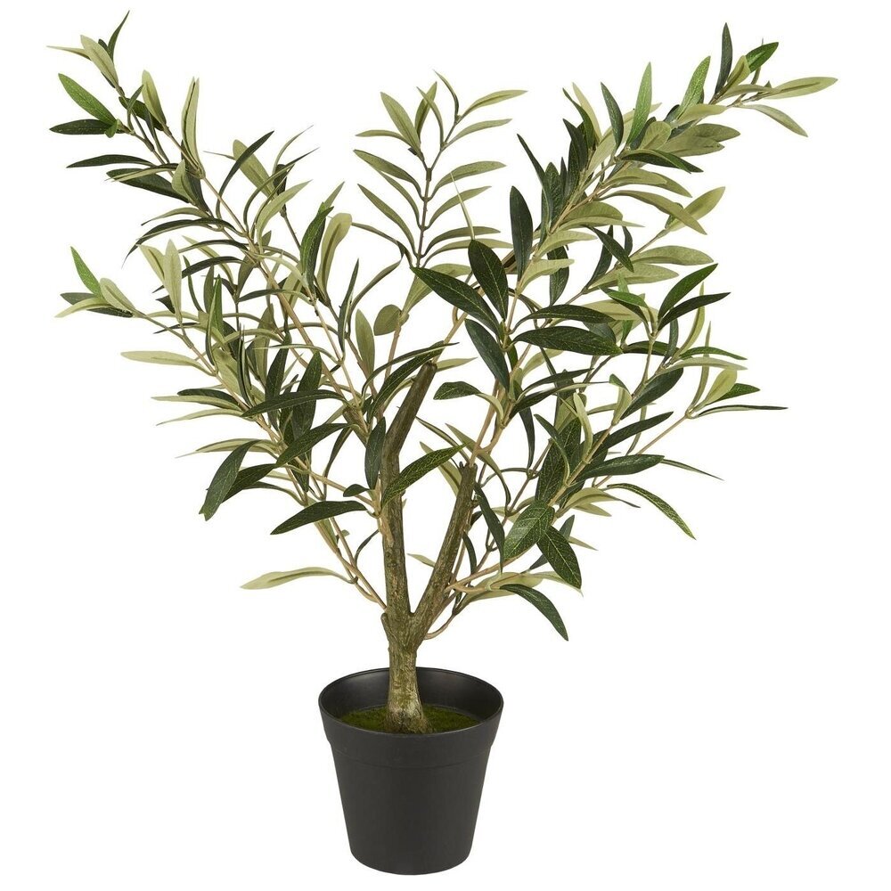 Künstlicher Olivenstrauch in Topf, grün 