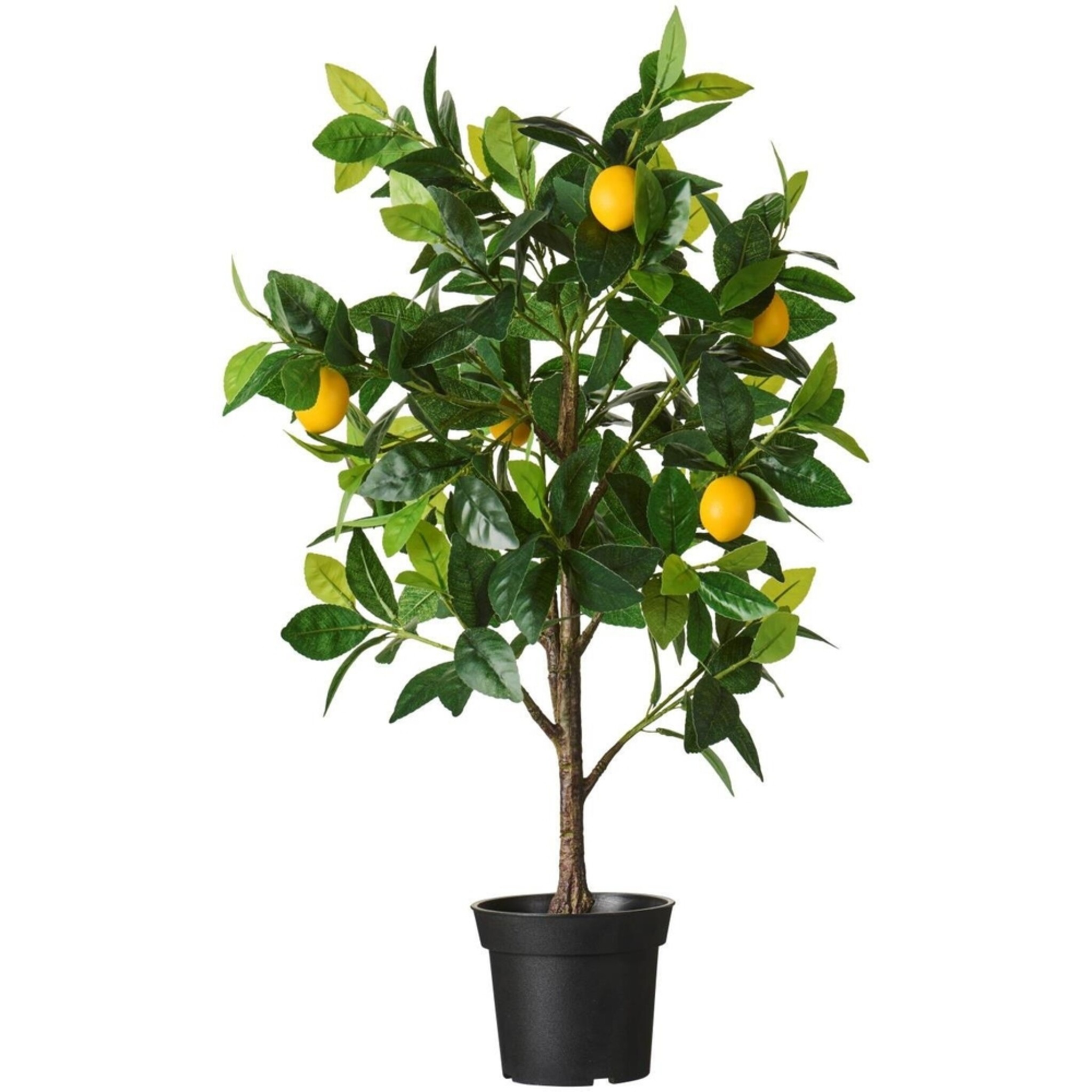 Künstlicher Zitronenbaum in Topf, grün 