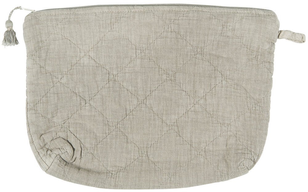 Kulturbeutel wattiert, linen 