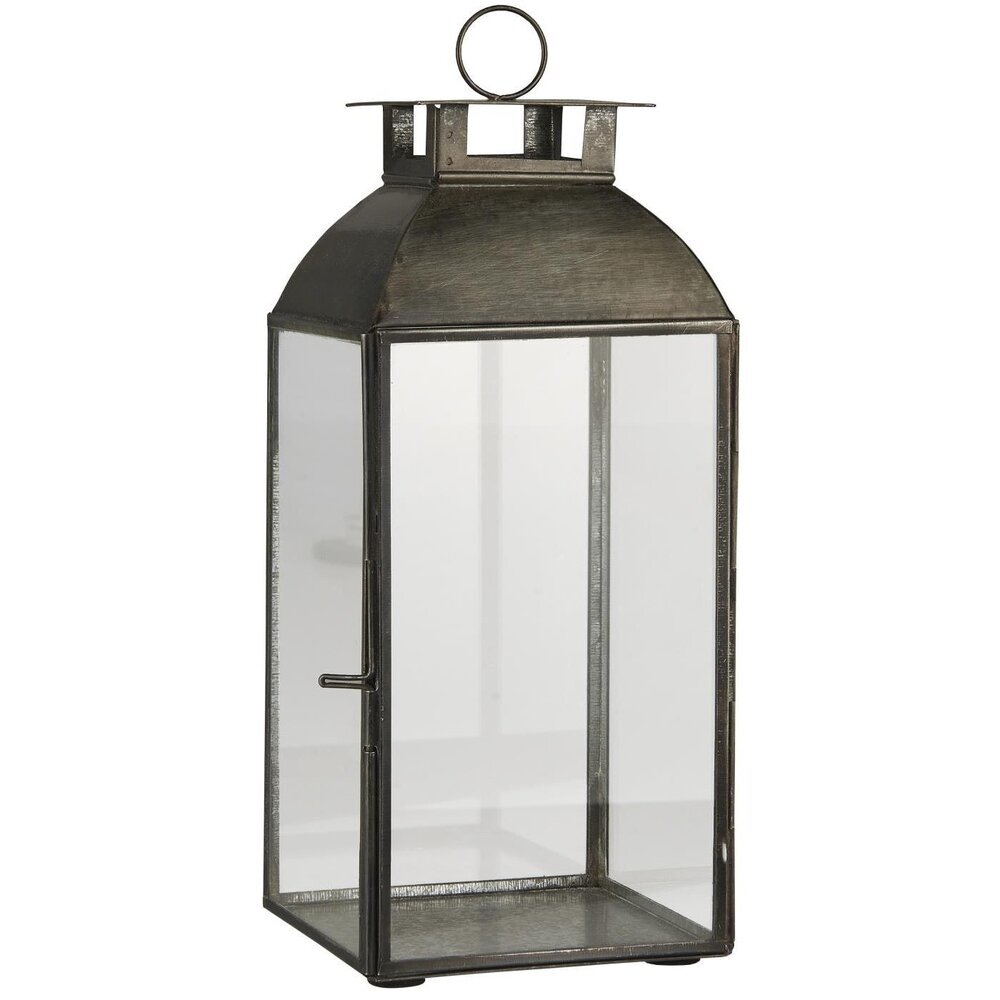 Laterne Holger, flacher Schornstein, schwarz 