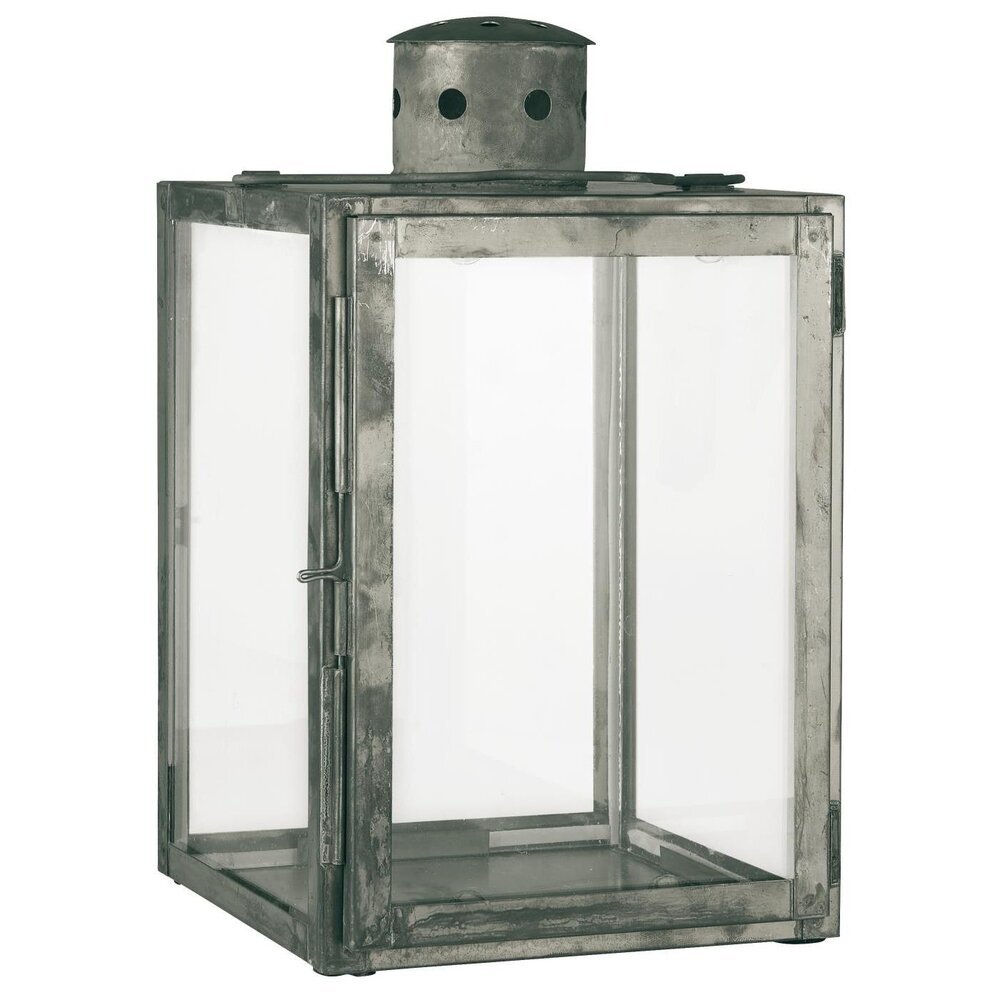 Laterne viereckig, grau 