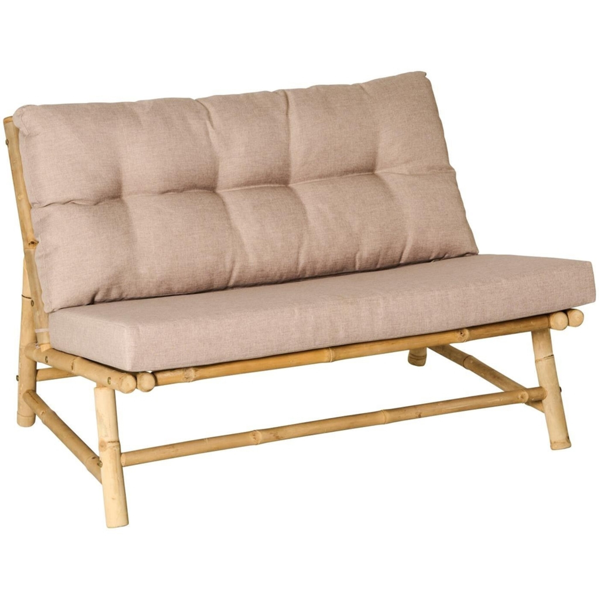 Loungesofa aus Bambus mit Polster,  
