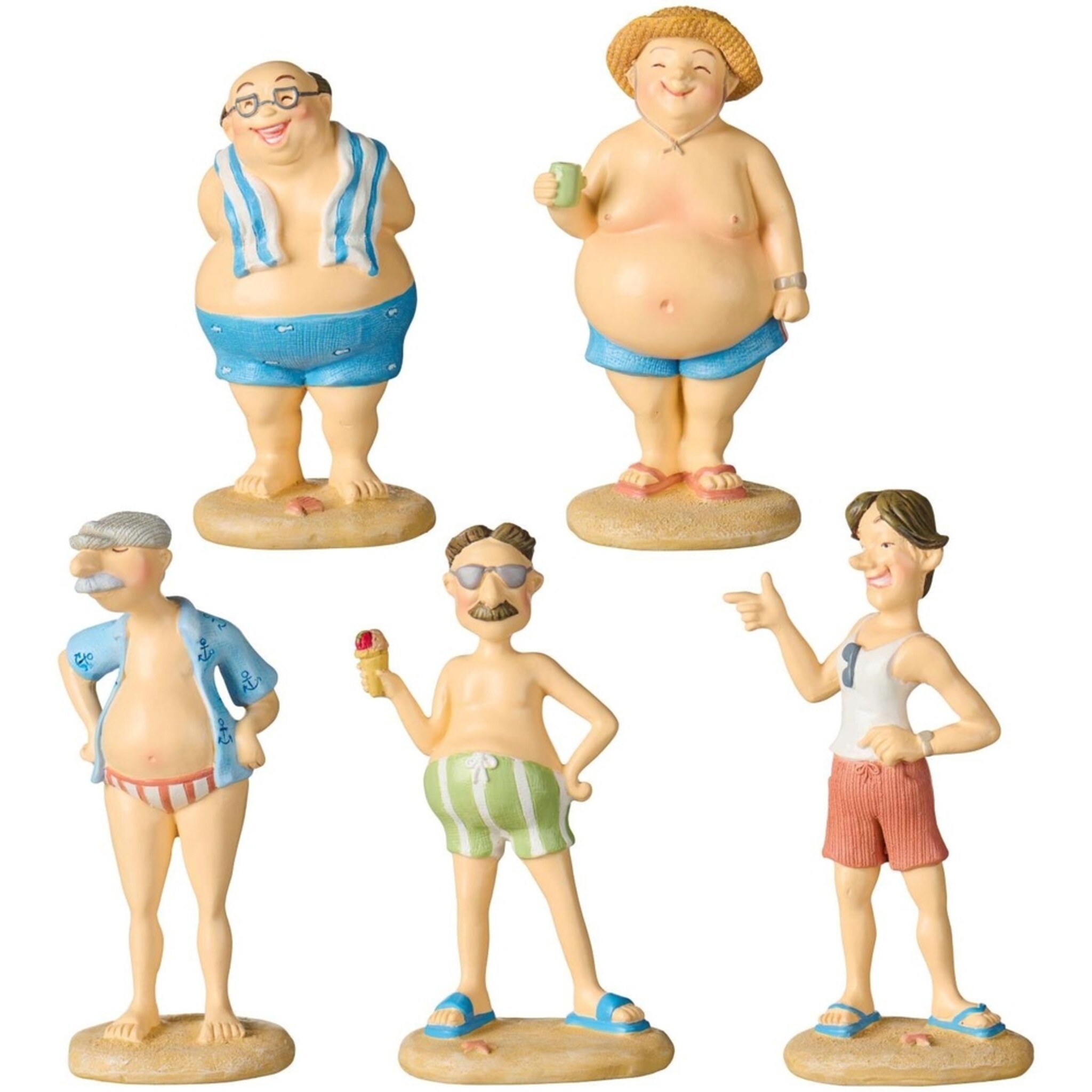 IB Laursen Dekofigur Strandkönig – Männer in Badebekleidung, diverse 