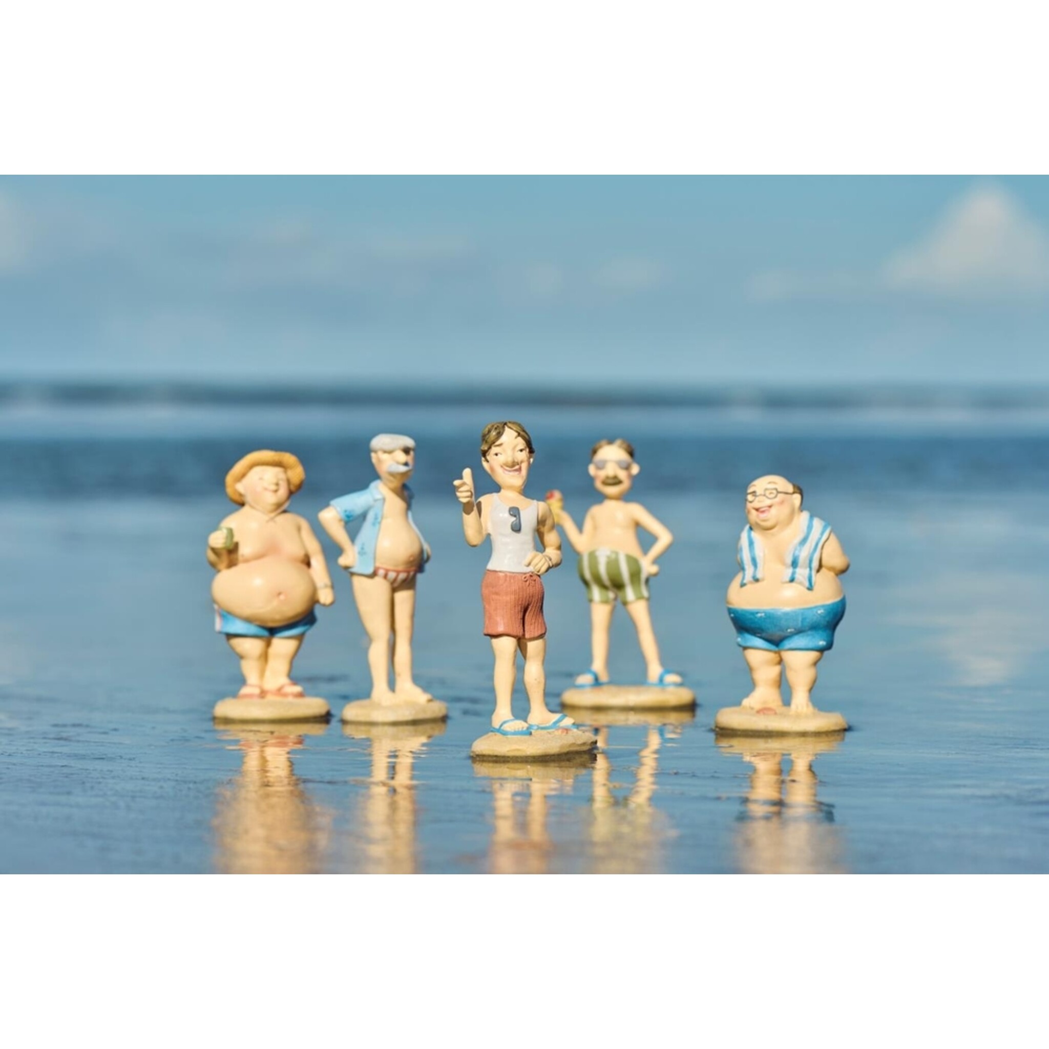IB Laursen Dekofigur Strandkönig – Männer in Badebekleidung, diverse 