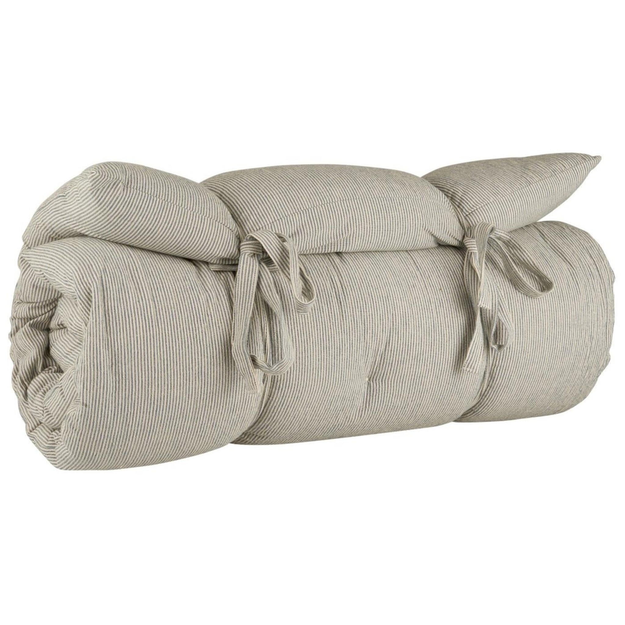 Matratze Emil mit dünnen Streifen, blau 