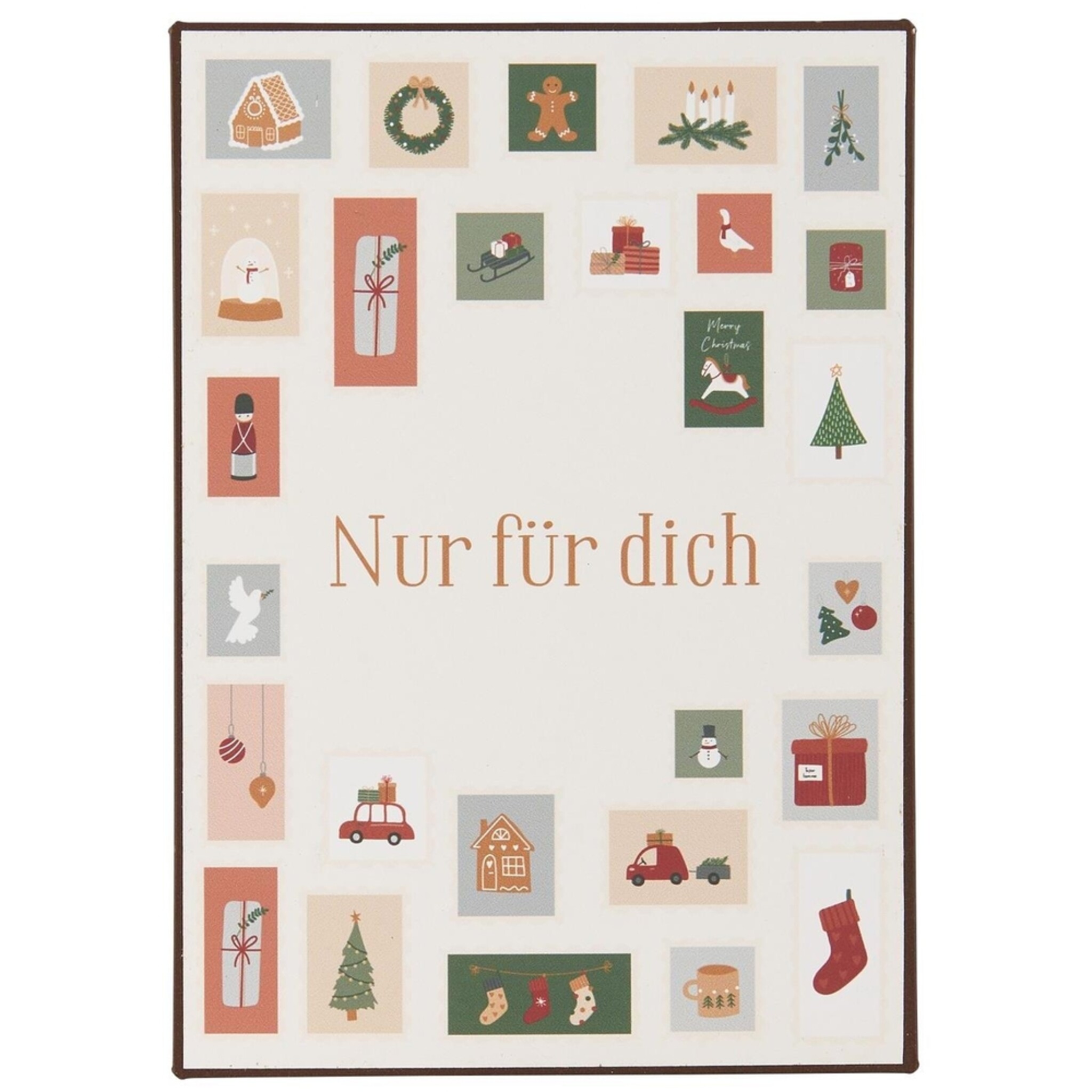 Metallschild Nur für dich, bunt