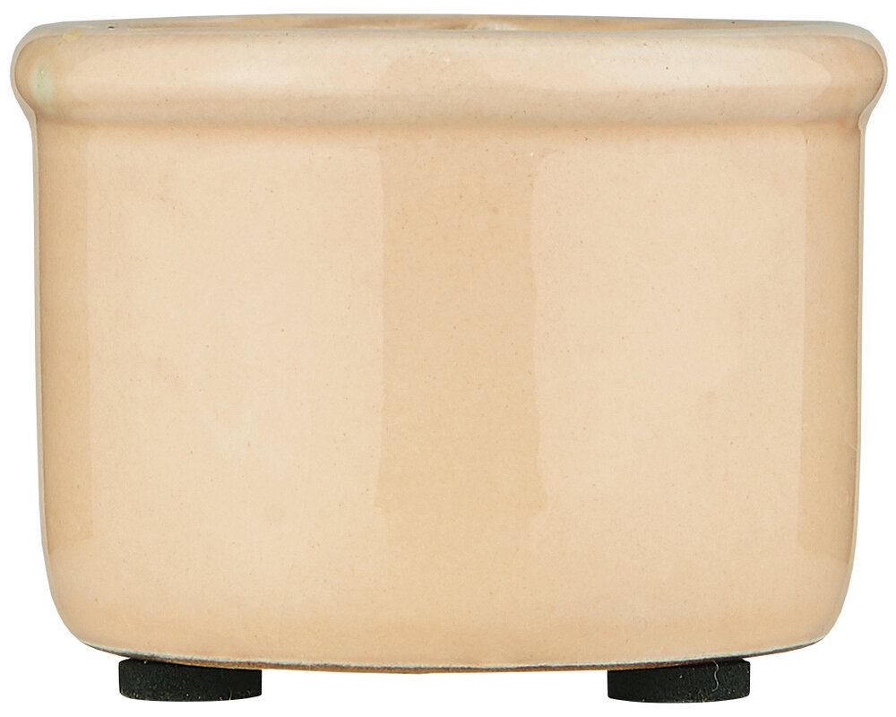 Mini Blumentopf Hilda mit krakelierter Oberfläche, coral sands 