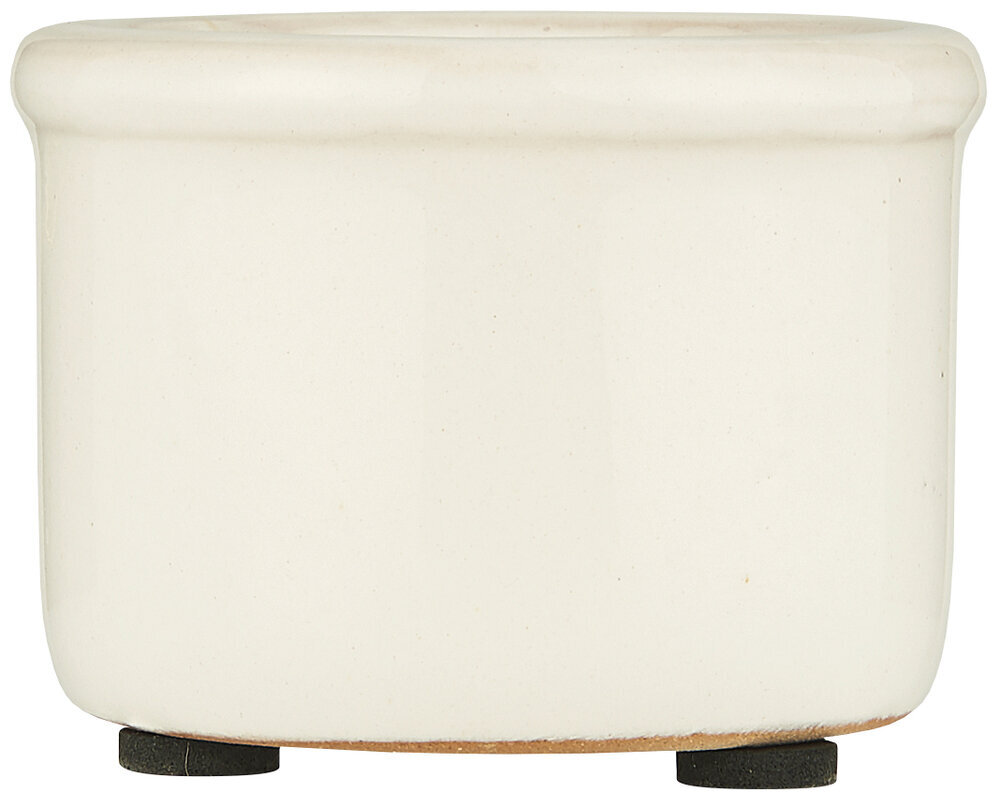 Mini Blumentopf Hilda mit krakelierter Oberfläche, weiss 