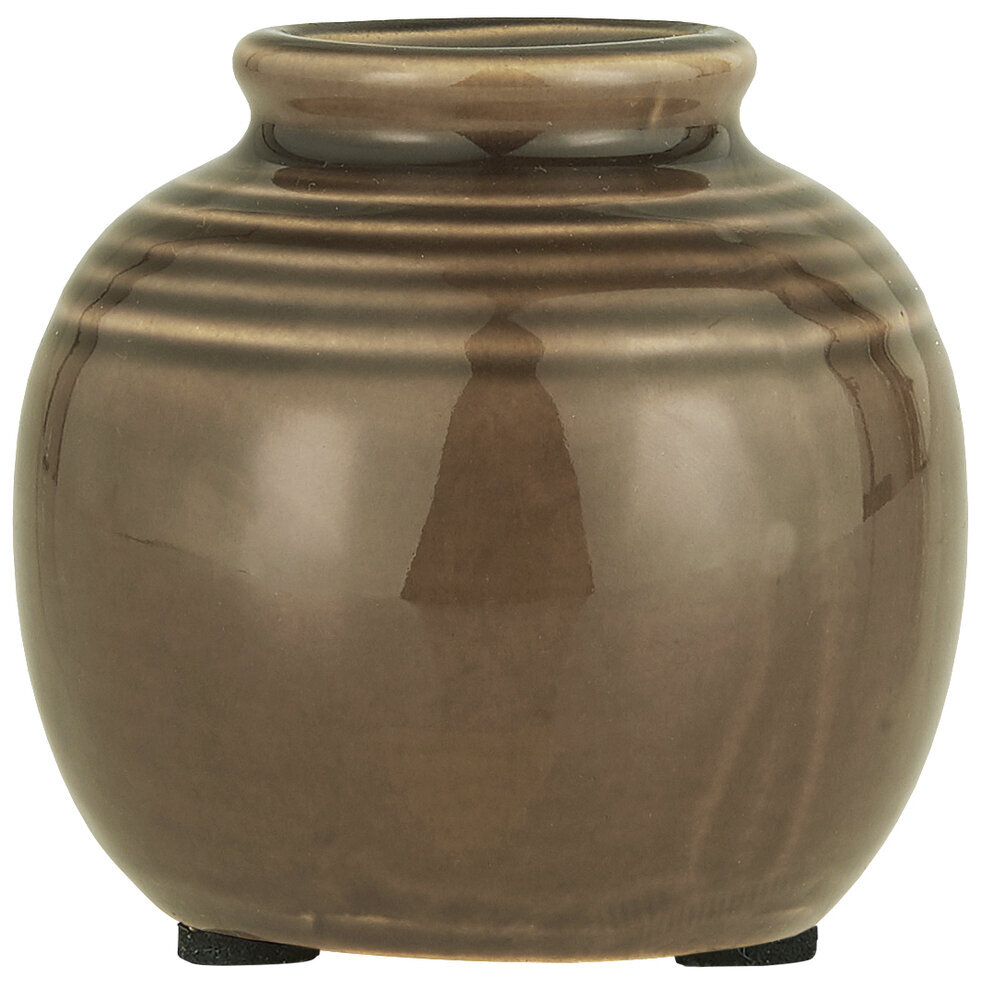 Mini Vase mit Rillen, soil 