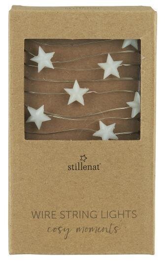 Outdoor Lichterkette 40er mit Timer, weiss 