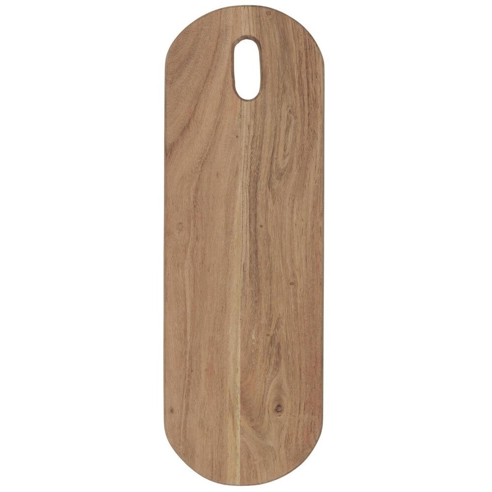 Ovales Tapasbrett mit Loch, natur 